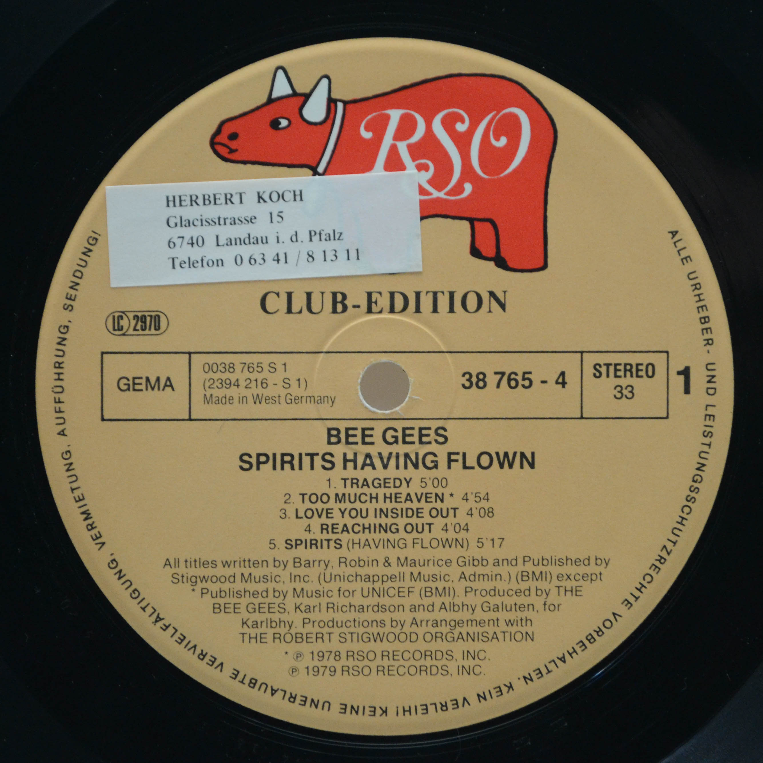 Bee Gees — Spirits Having Flown, 1979