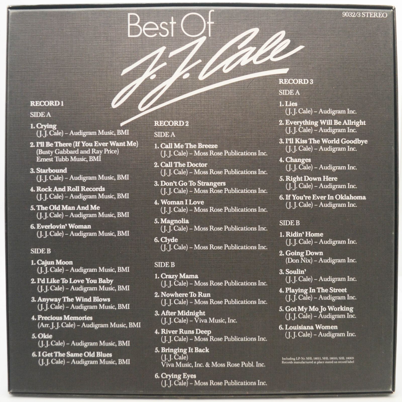 J.J. Cale — Best Of (Box-set), 1980