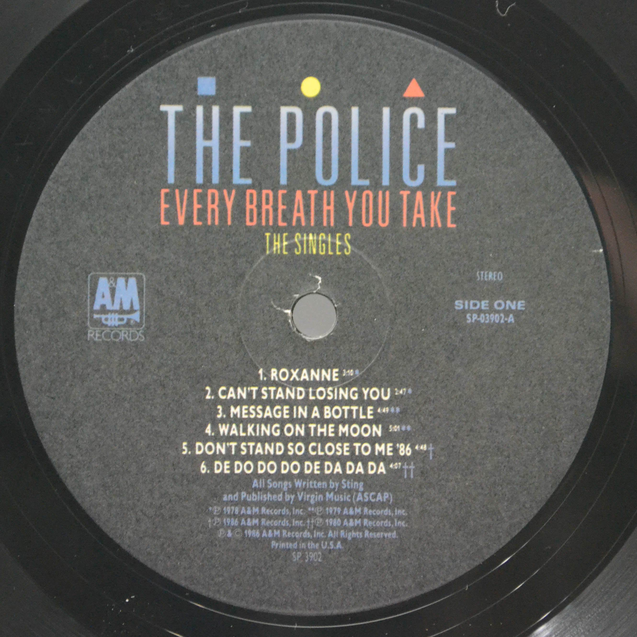 Police — Every Breath You Take (The Singles) (USA), 1986