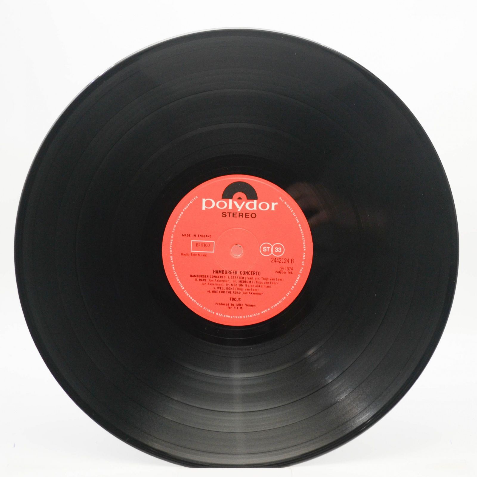 Виниловая пластинка Focus — Hamburger Concerto (UK), 1974