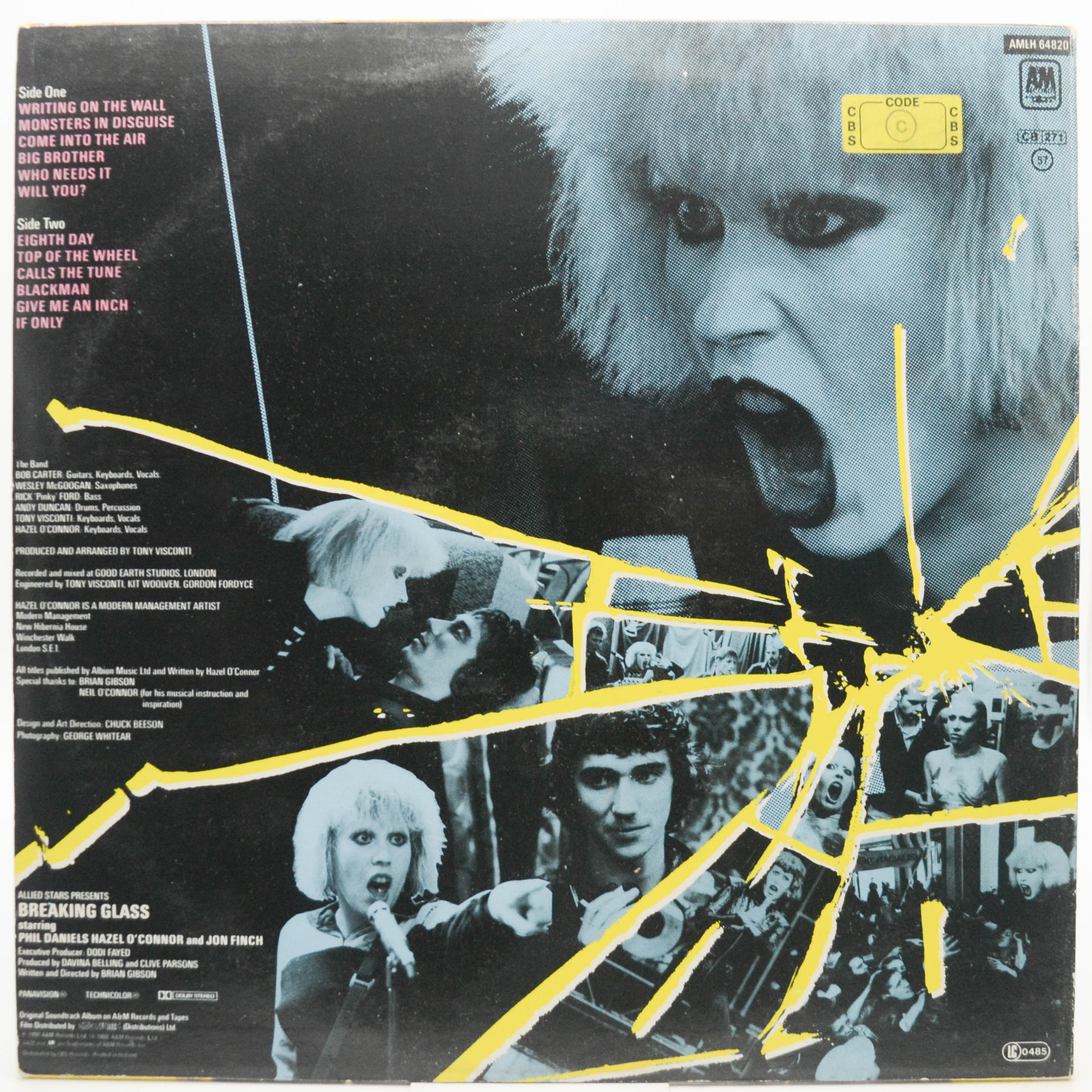Виниловая пластинка Hazel O'Connor — Breaking Glass, 1980
