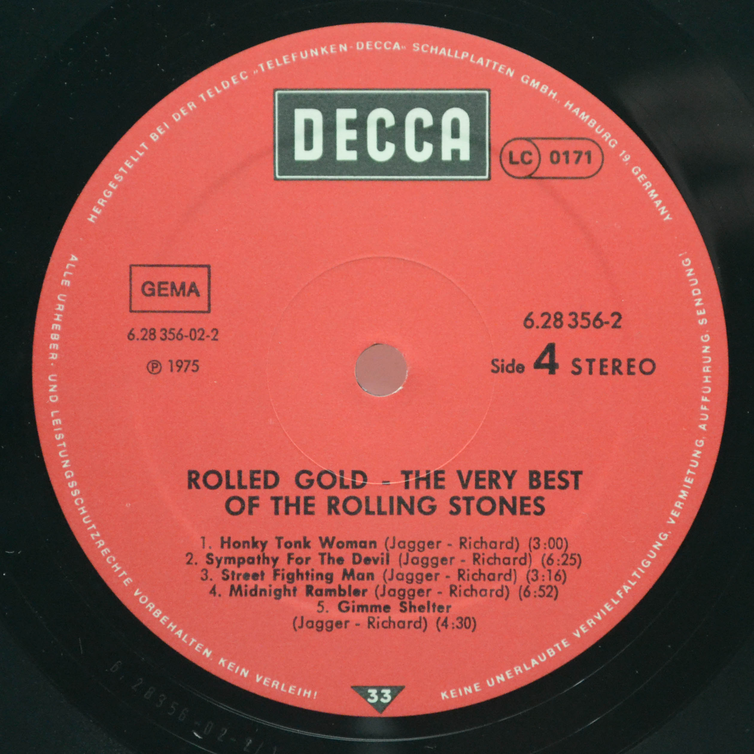 Rolling Stones — Rolled Gold (The Very Best Of The Rolling Stones) (2LP), 1975