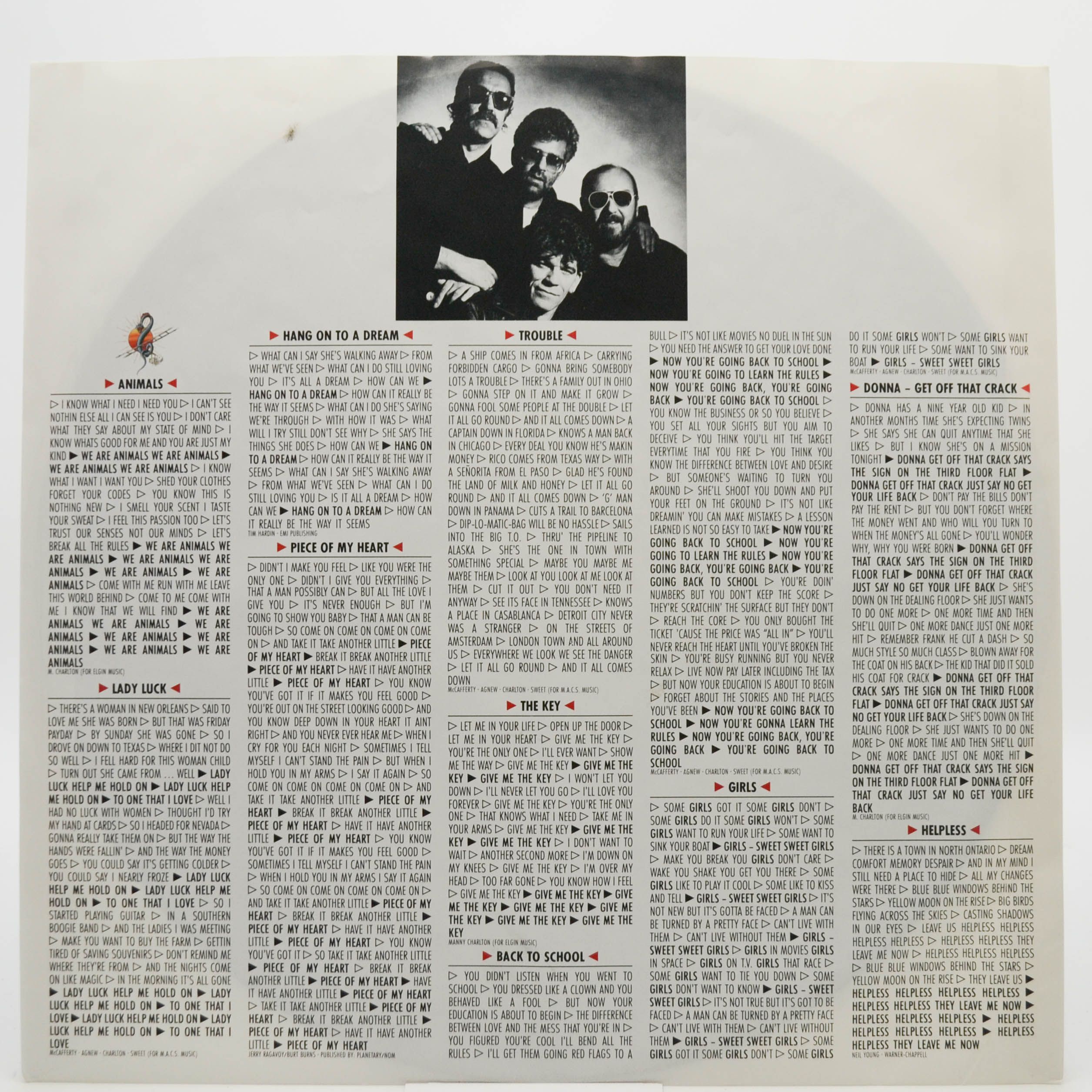 Nazareth — Snakes 'N' Ladders, 1989