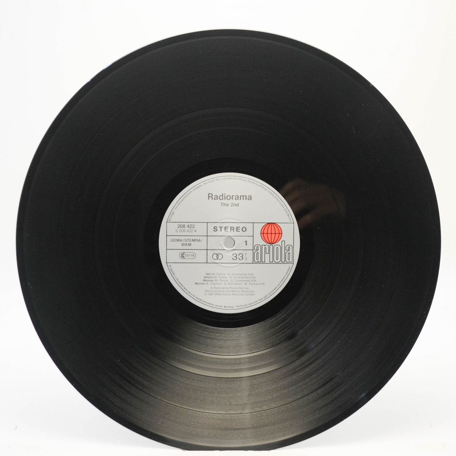 Виниловая пластинка Radiorama — The Second, 1987