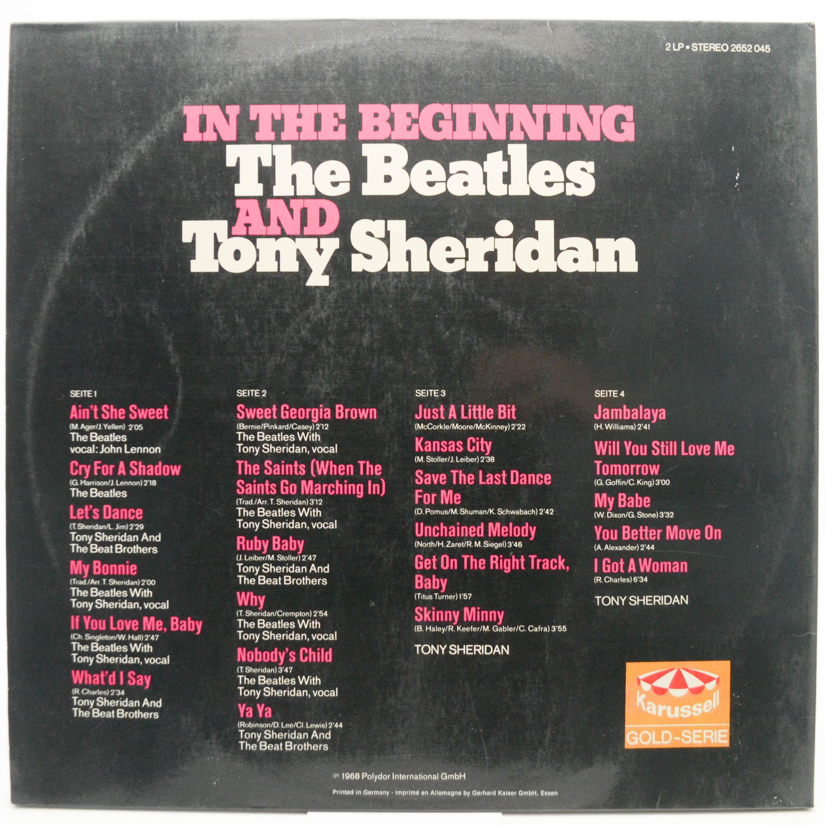 Beatles with Tony Sheridan — In The Beginning (2LP), 1977
