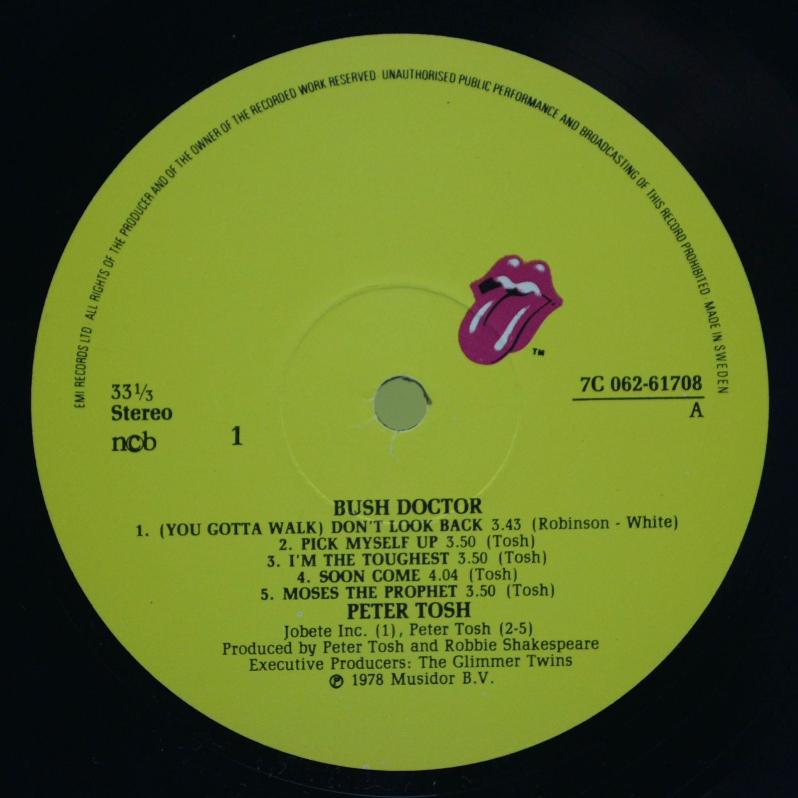 Виниловая пластинка Peter Tosh — Bush Doctor, 1978