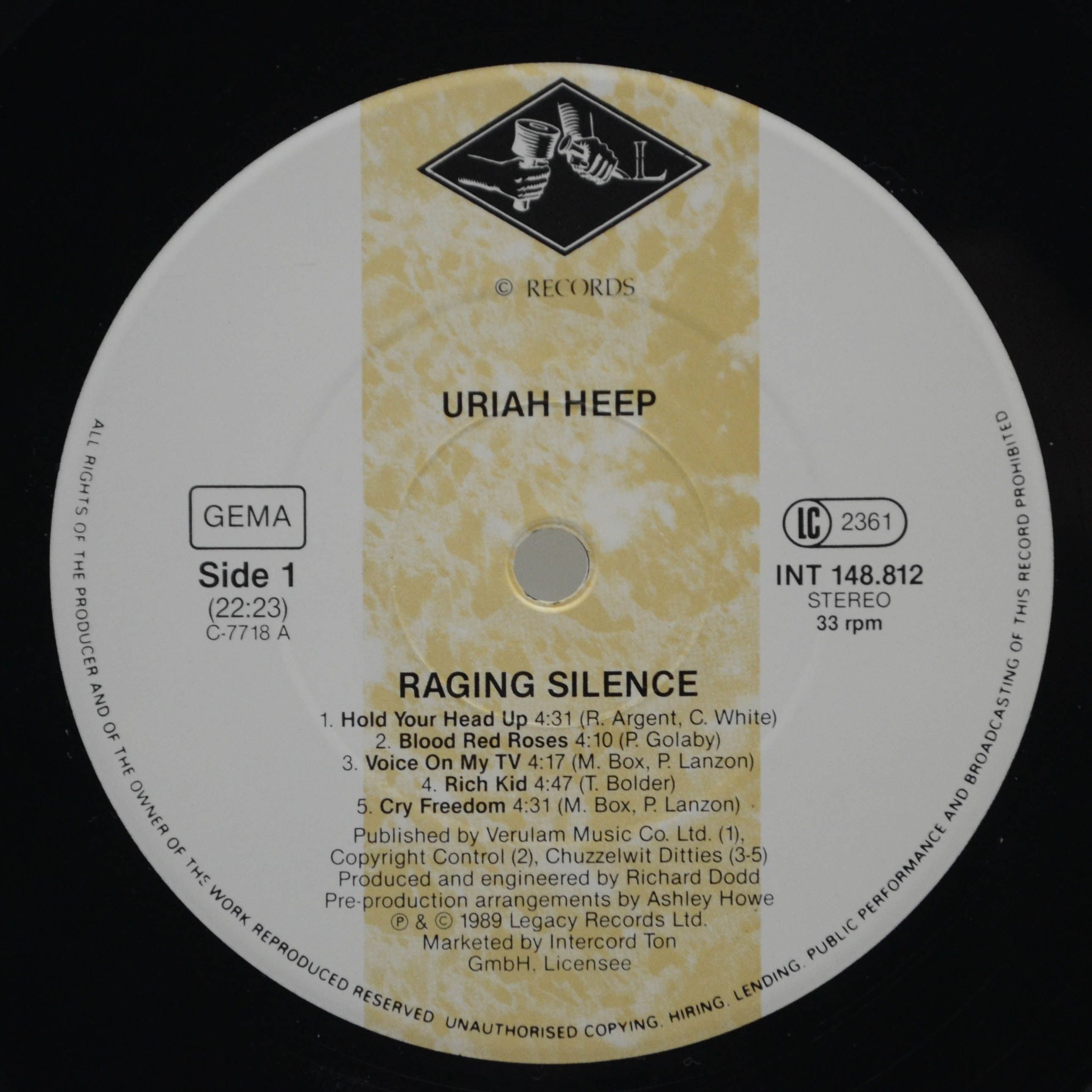 Uriah Heep — Raging Silence, 1989