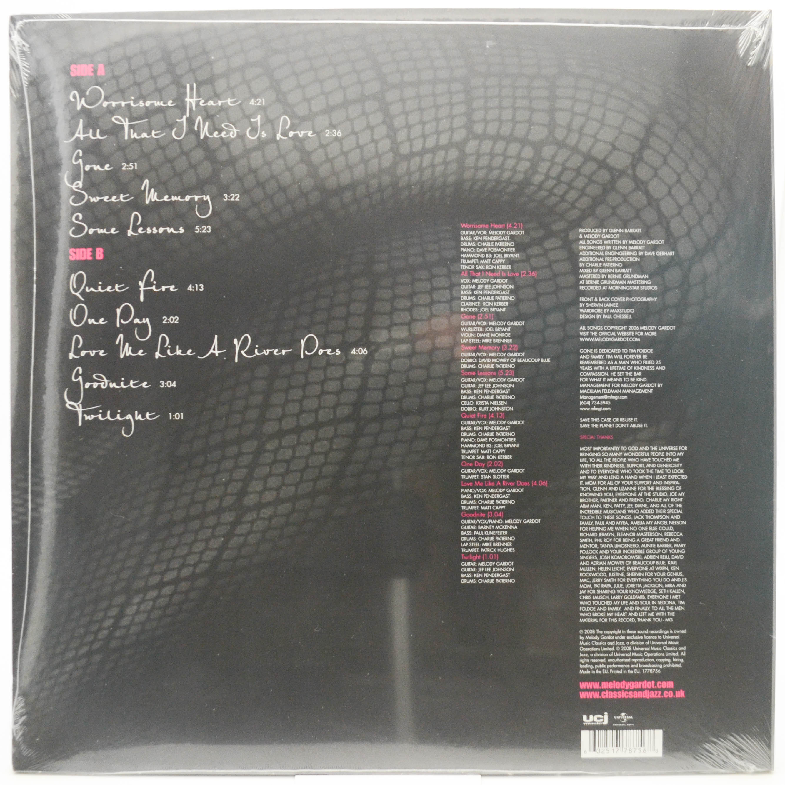 Виниловая пластинка Melody Gardot — Worrisome Heart, 2008