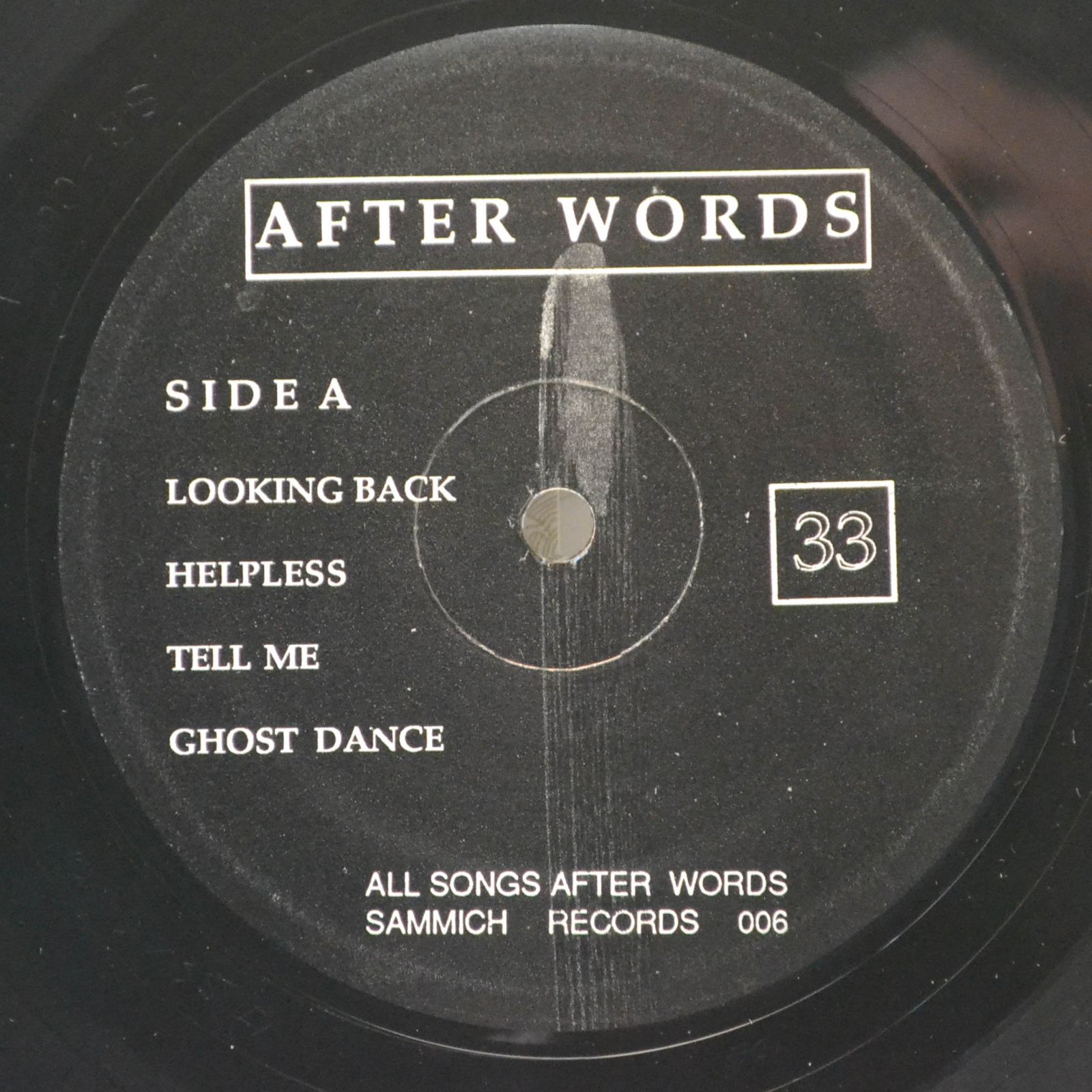 Виниловая пластинка After Words — After Words, 1989