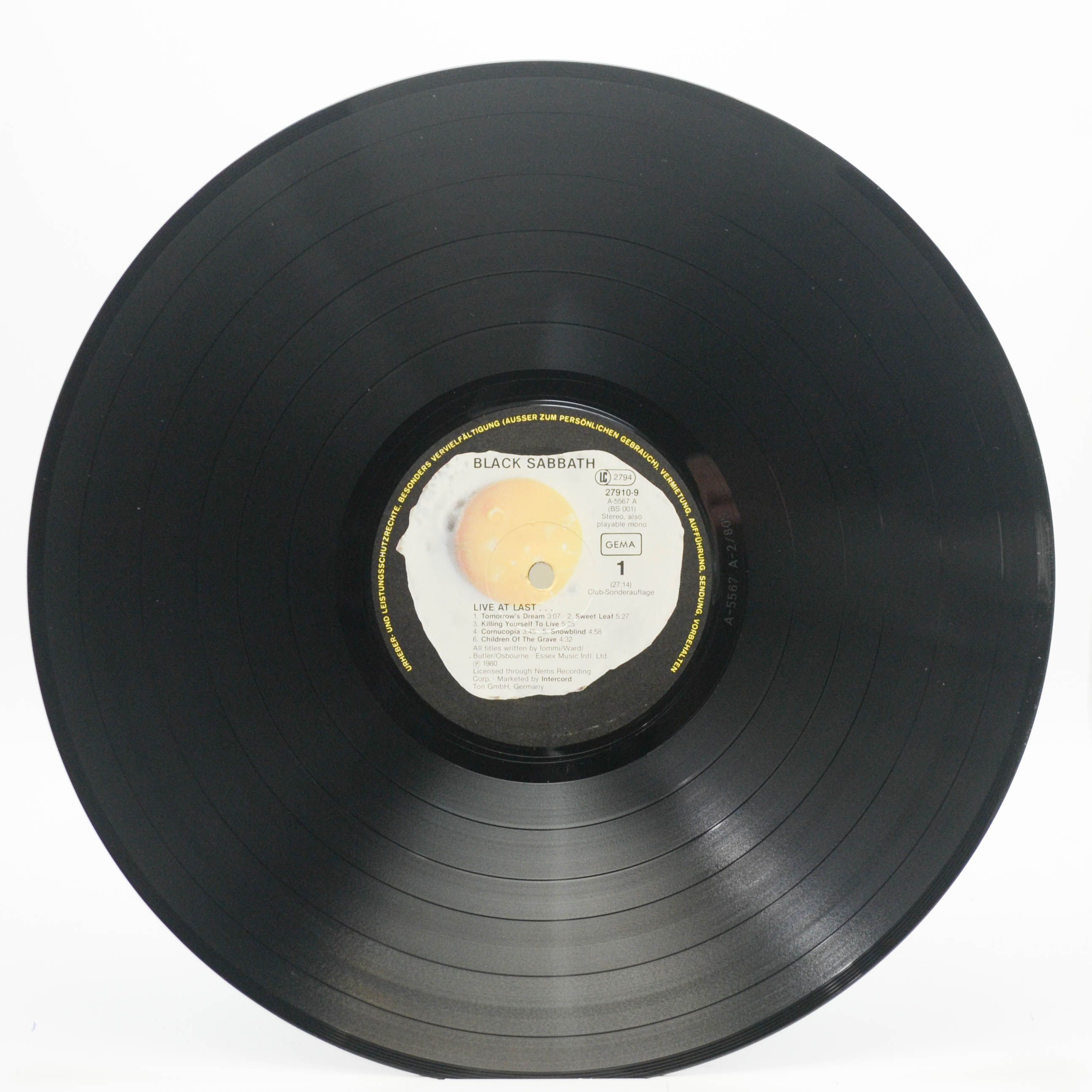 Black Sabbath — Live At Last, 1980