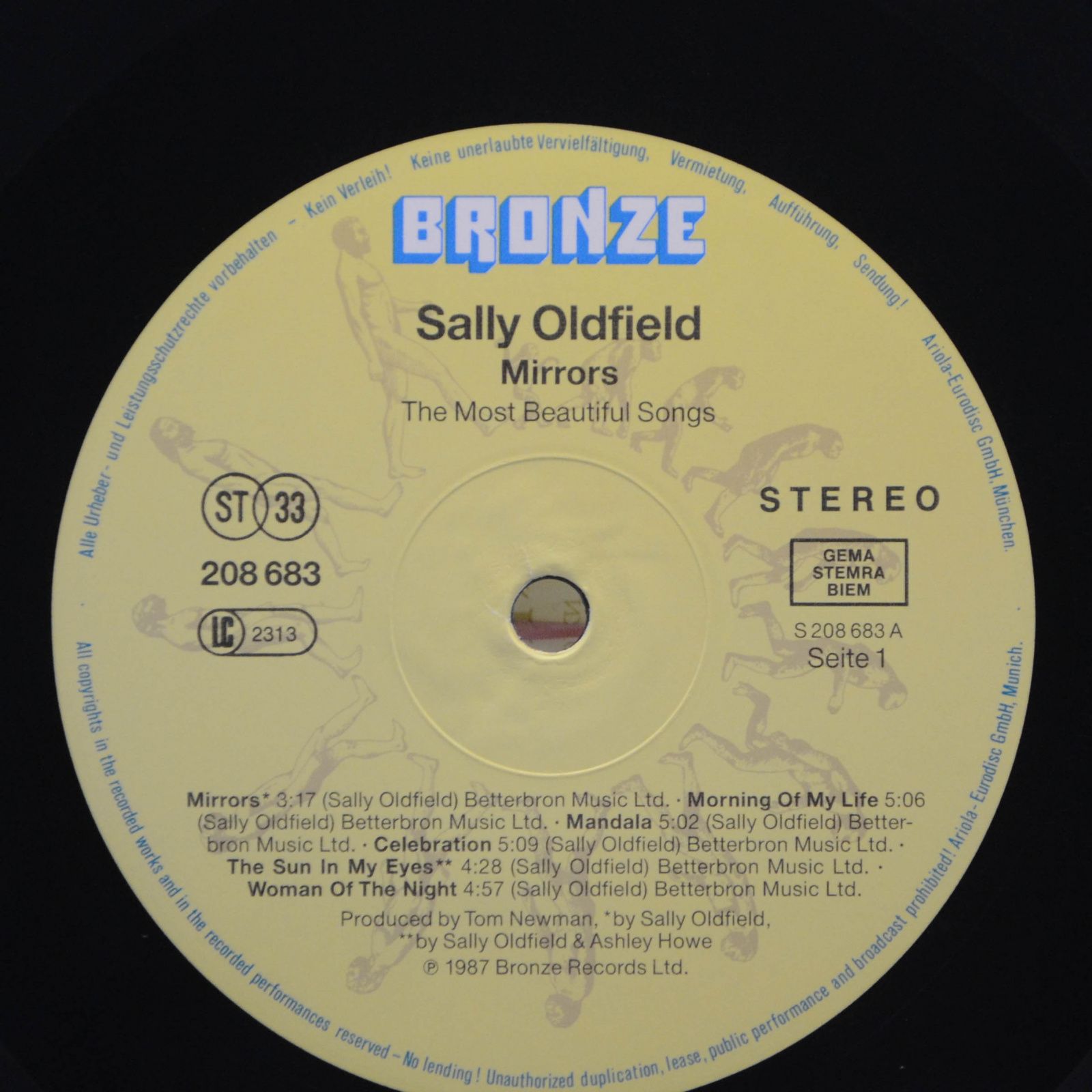 Виниловая пластинка Sally Oldfield — Mirrors - The Most Beautiful Songs, 1987
