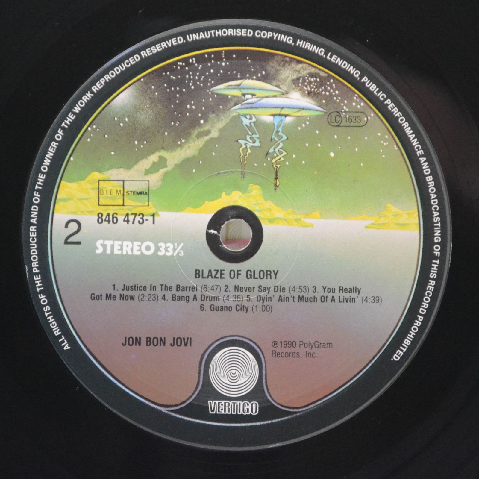 Jon Bon Jovi — Blaze Of Glory, 1990