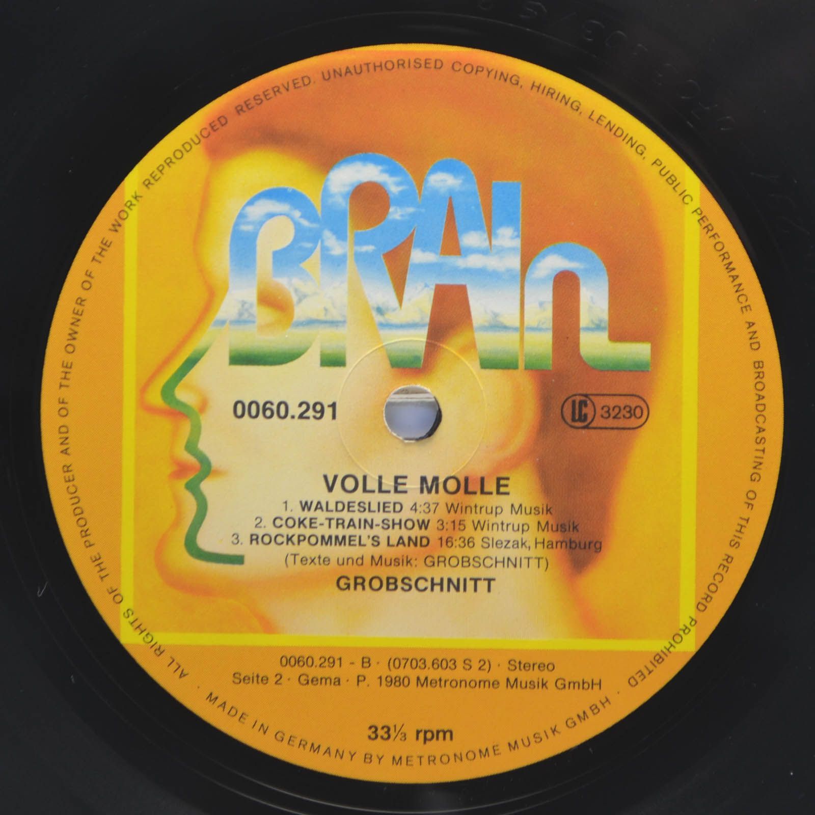Виниловая пластинка Grobschnitt — Volle Molle, 1980