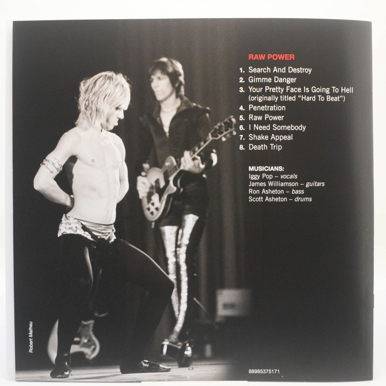 Виниловая пластинка Iggy And The Stooges — Raw Power (2LP), 1973