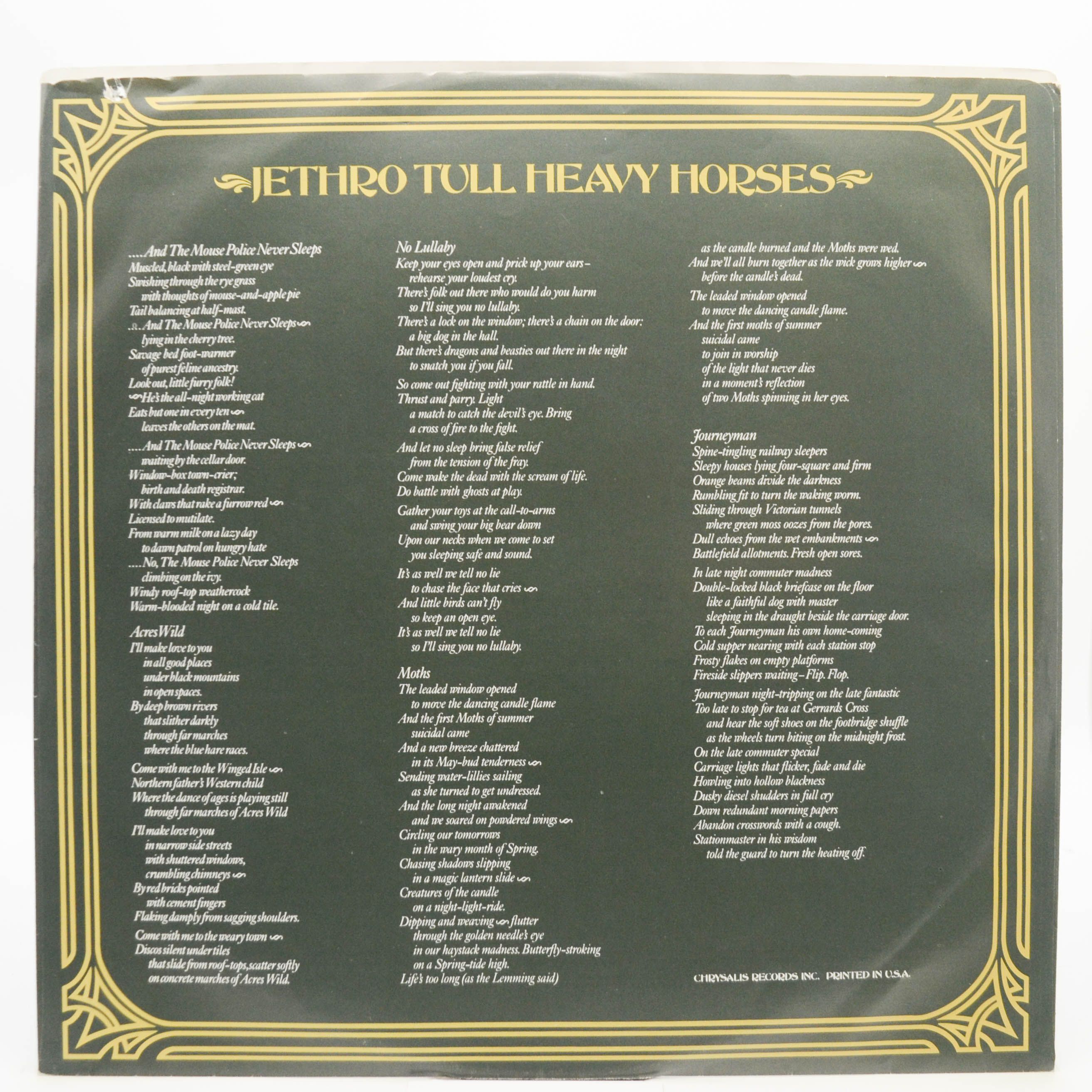 Jethro Tull — Heavy Horses (USA), 1978