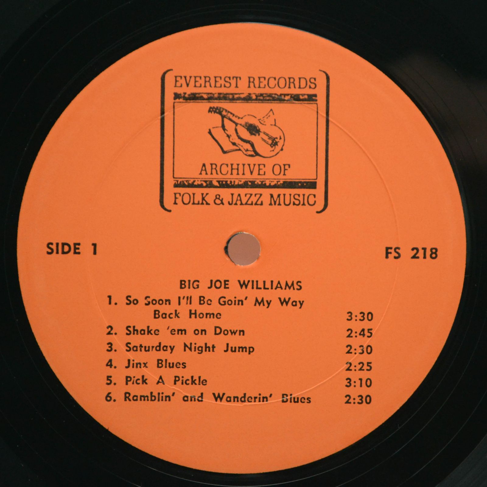 Виниловая пластинка Big Joe Williams — Big Joe Williams, 1968