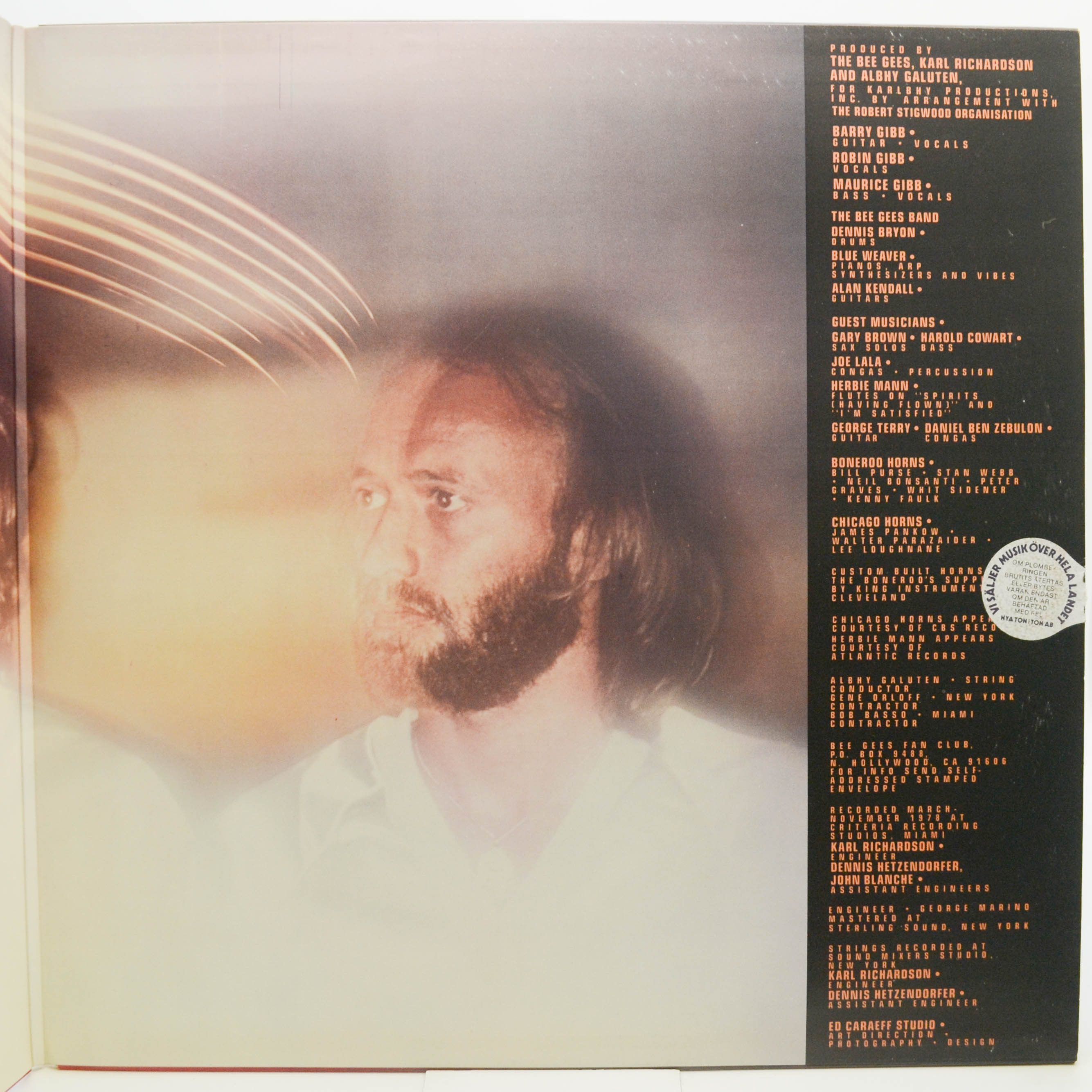 Виниловая пластинка Bee Gees — Spirits Having Flown, 1979