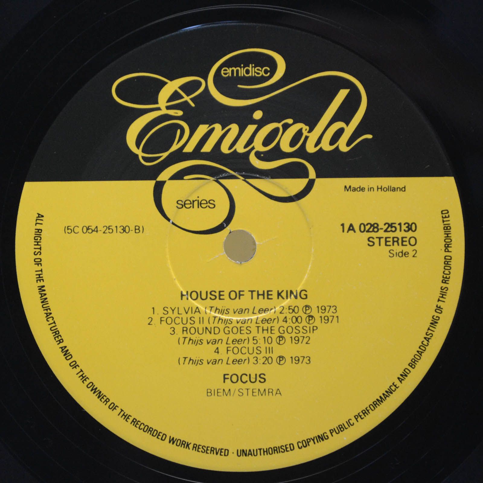 Виниловая пластинка Focus — House Of The King, 1976