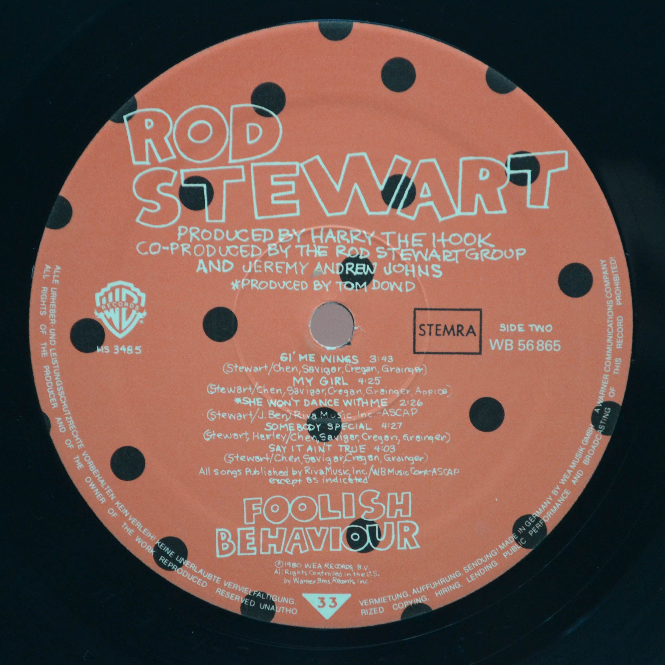 Rod Stewart — Foolish Behaviour, 1980