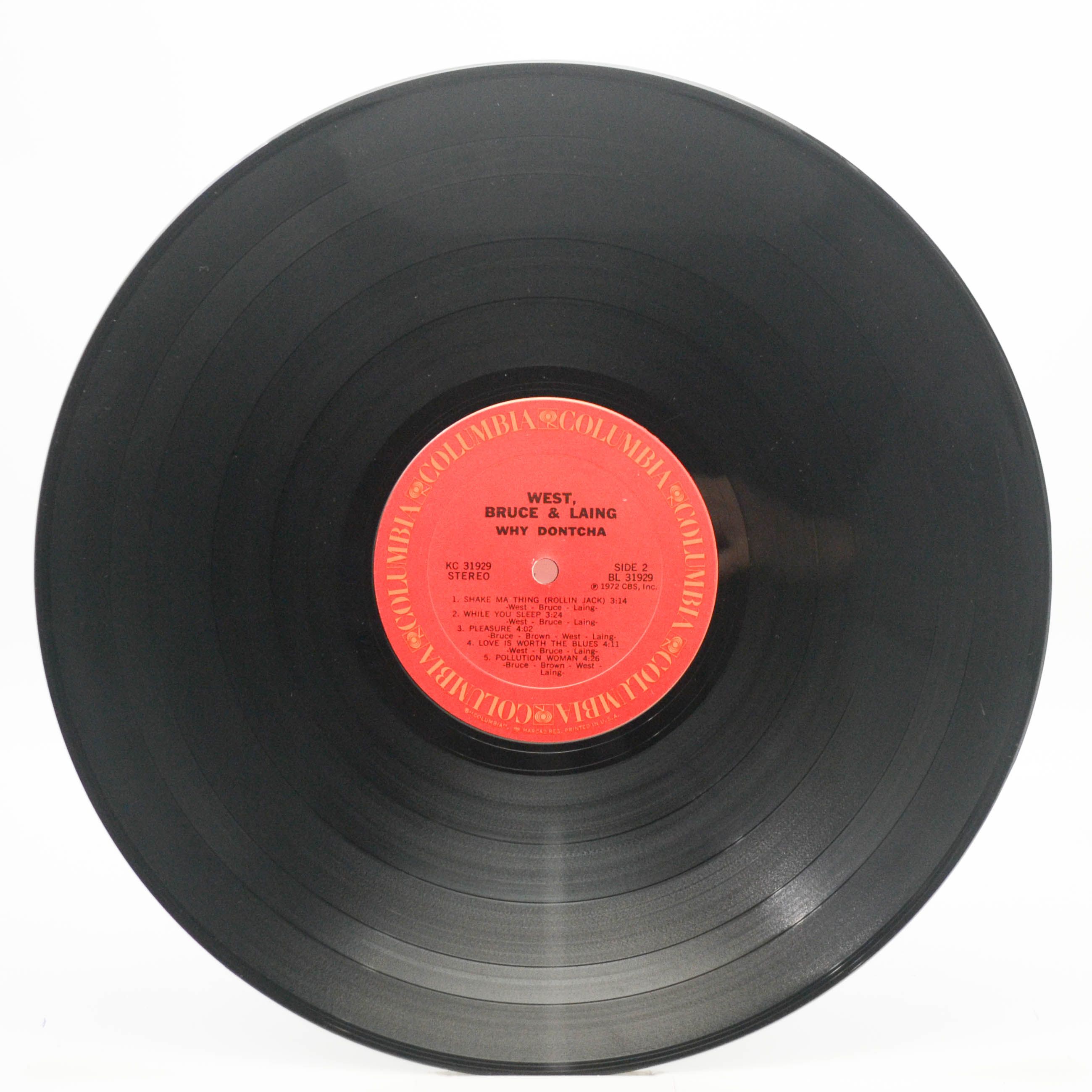 Виниловая пластинка West, Bruce & Laing — Why Dontcha (USA), 1972