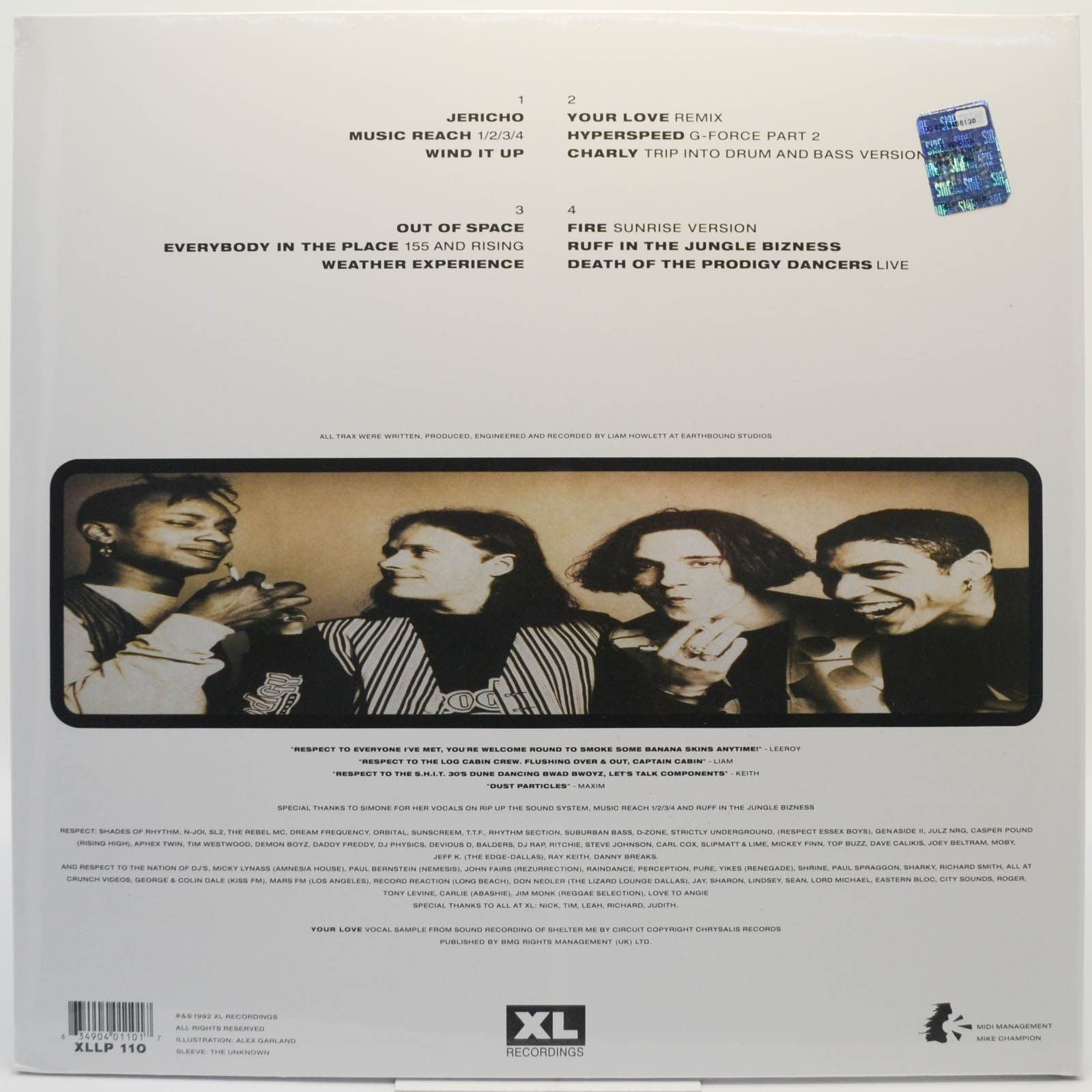 Prodigy — Experience (2LP, UK), 1992