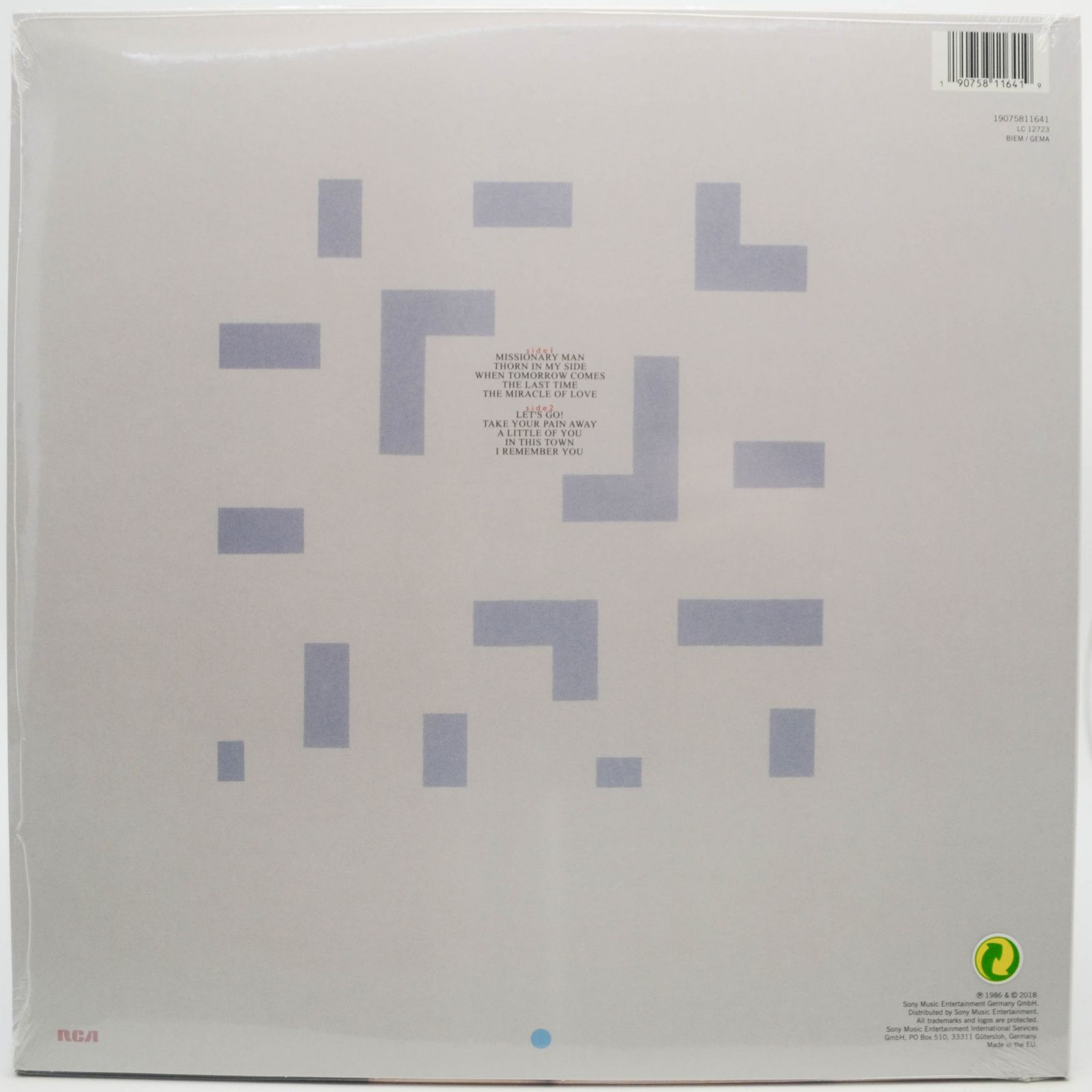 Eurythmics — Revenge, 1986