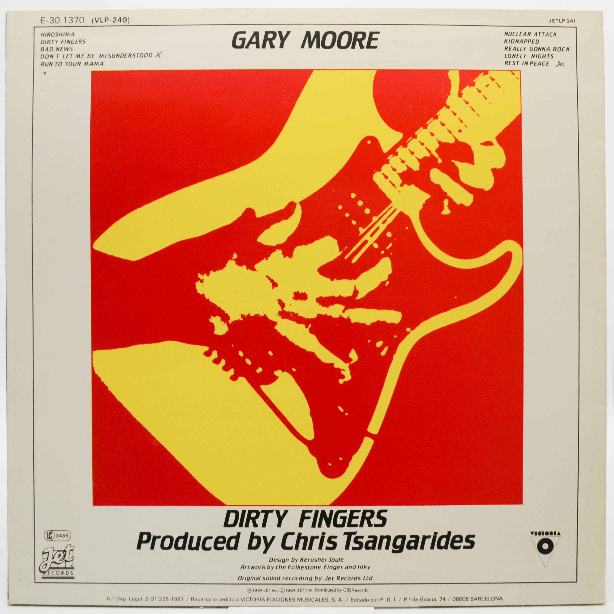 Виниловая пластинка Gary Moore — Dirty Fingers, 1987