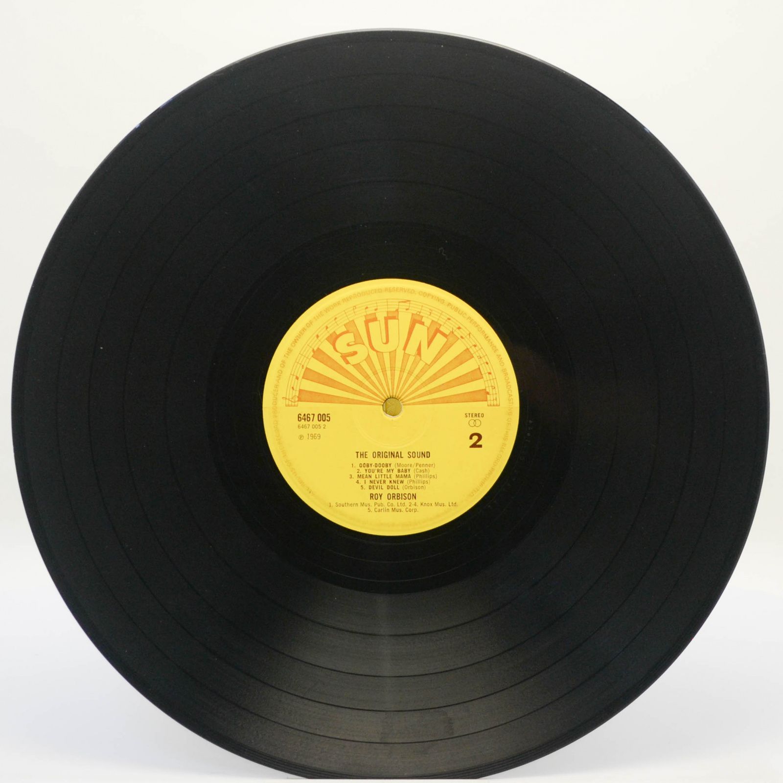 Виниловая пластинка Roy Orbison — The Original Sound, 1972