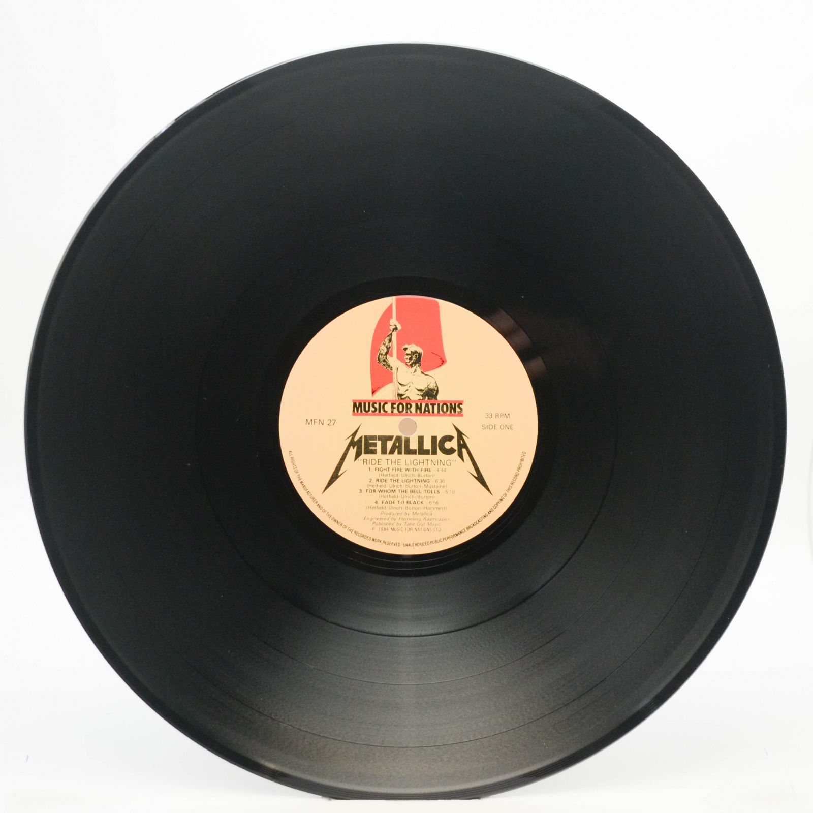 Metallica — Ride The Lightning (UK), 1984