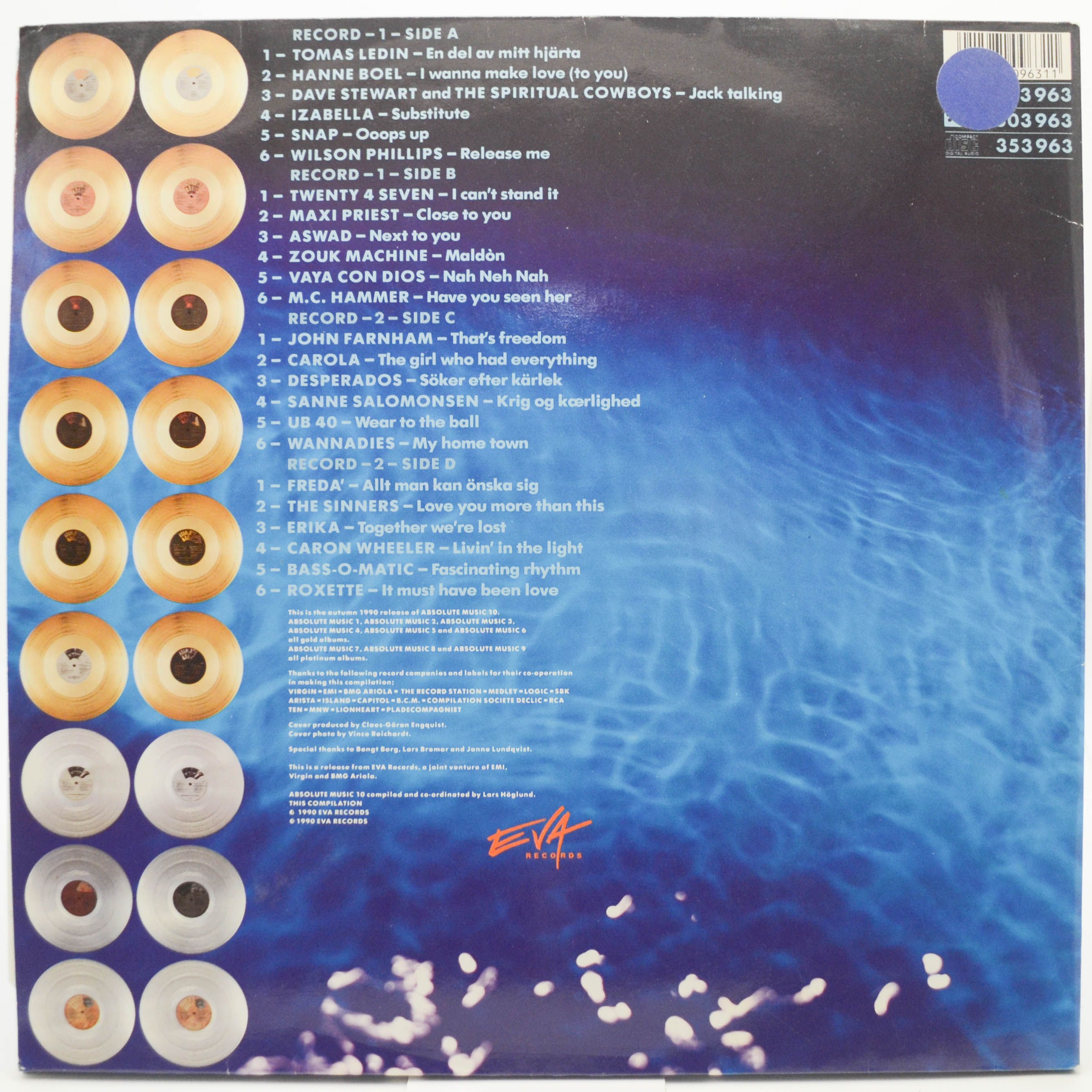Various — Absolute Music 10 (2LP), 1990