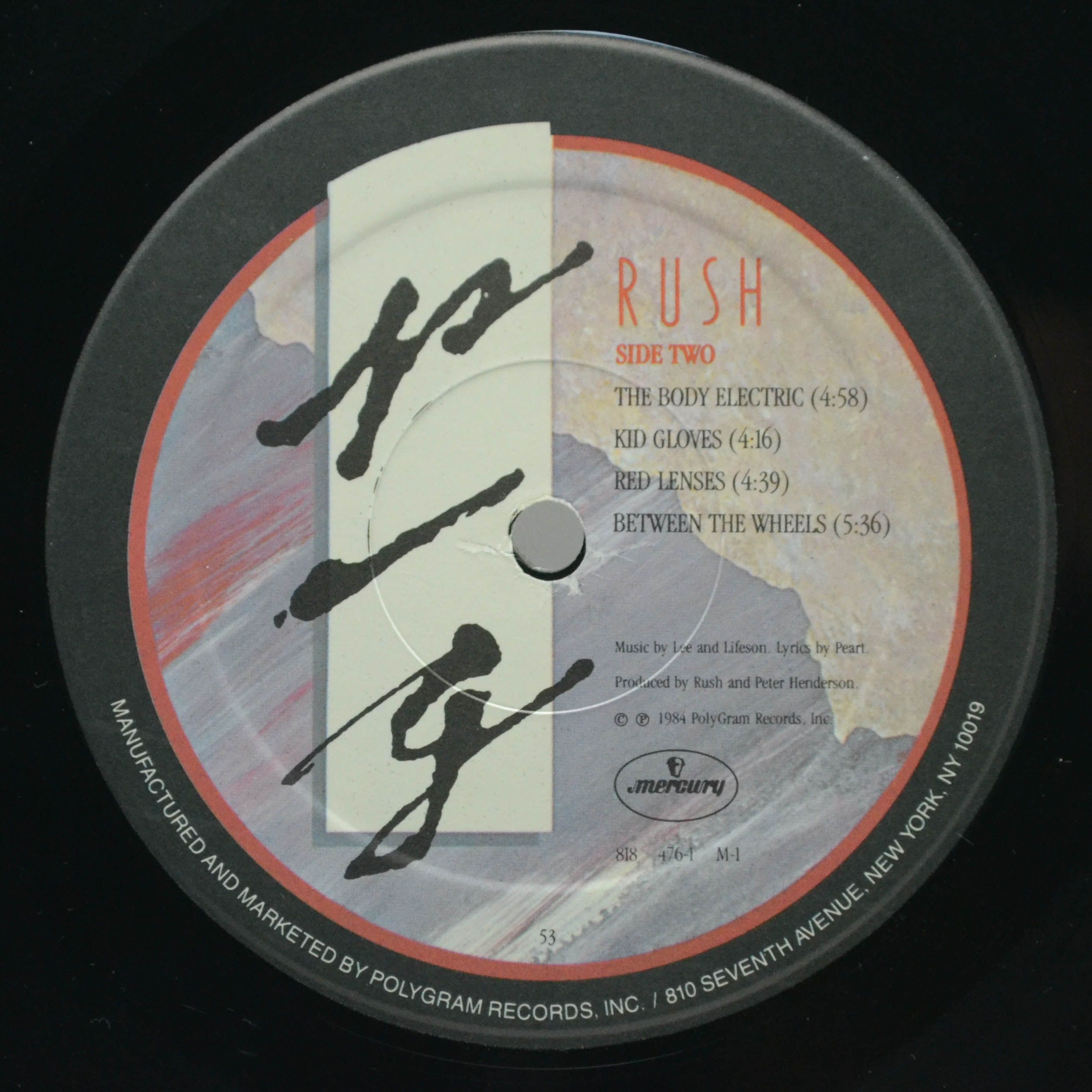 Виниловая пластинка Rush — Grace Under Pressure (USA), 1984