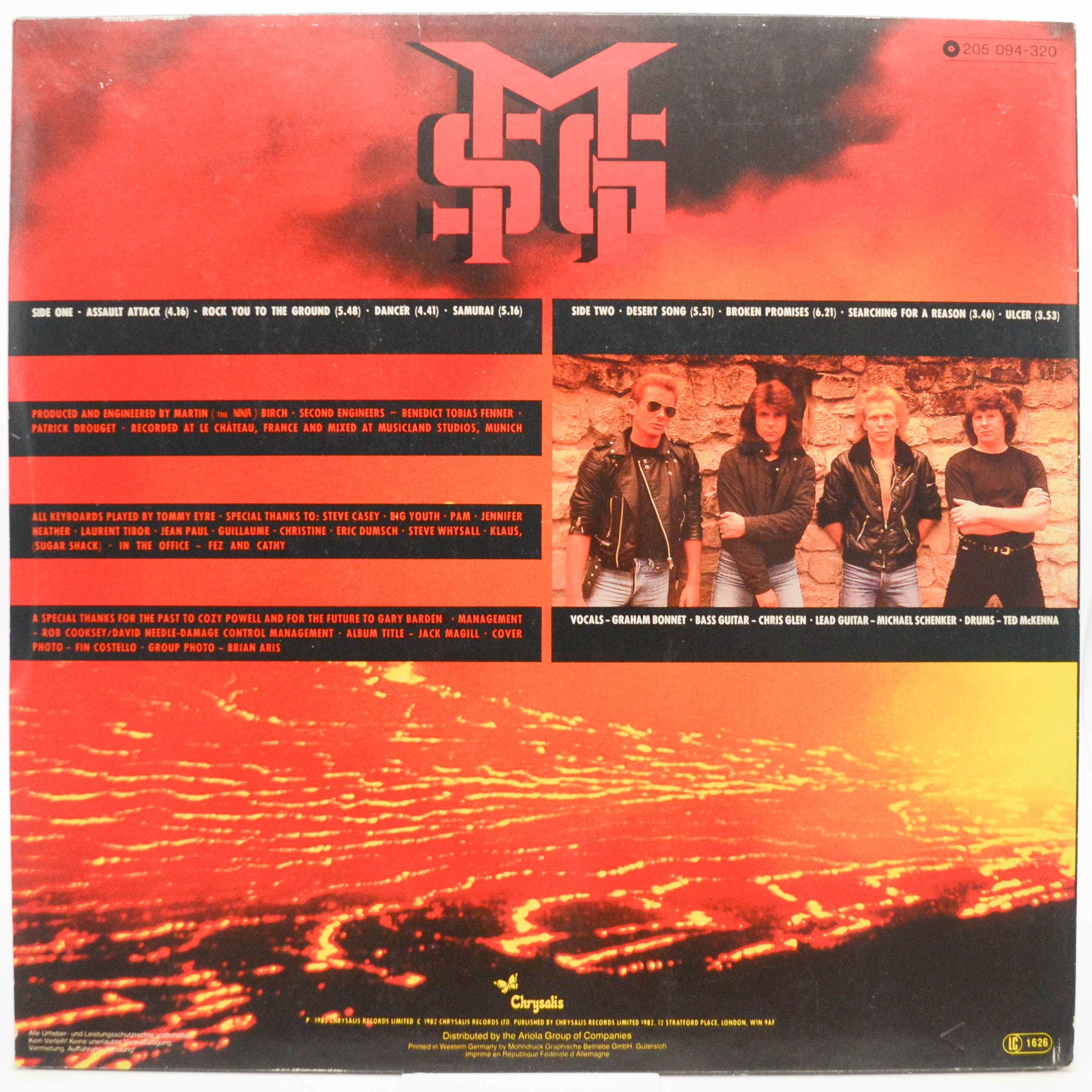 Виниловая пластинка Michael Schenker Group — Assault Attack, 1982