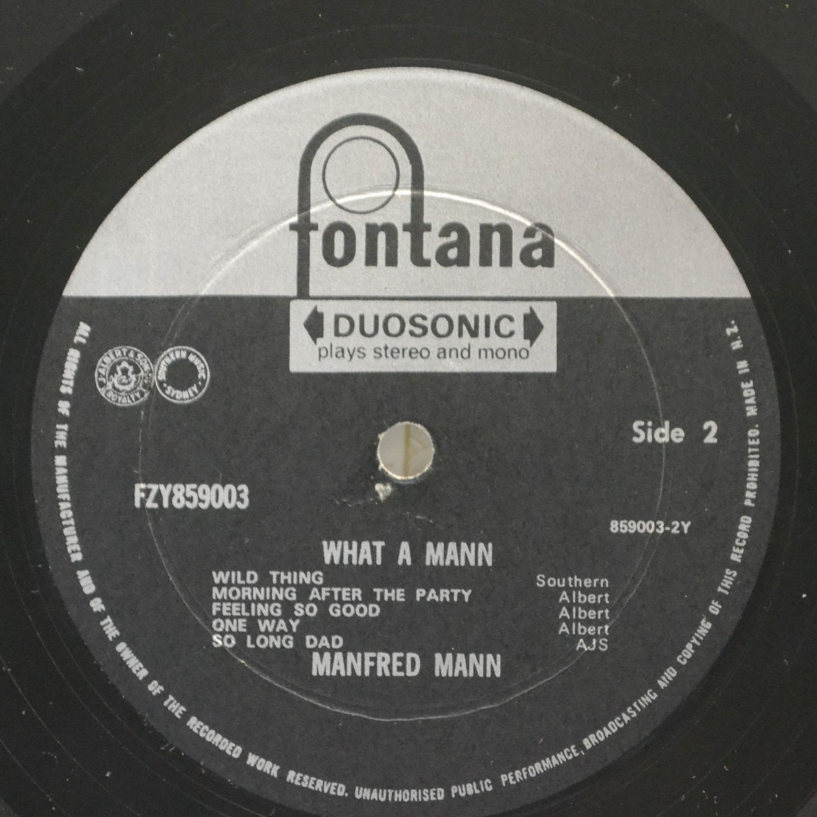 Виниловая пластинка Manfred Mann — What A Mann, 1968