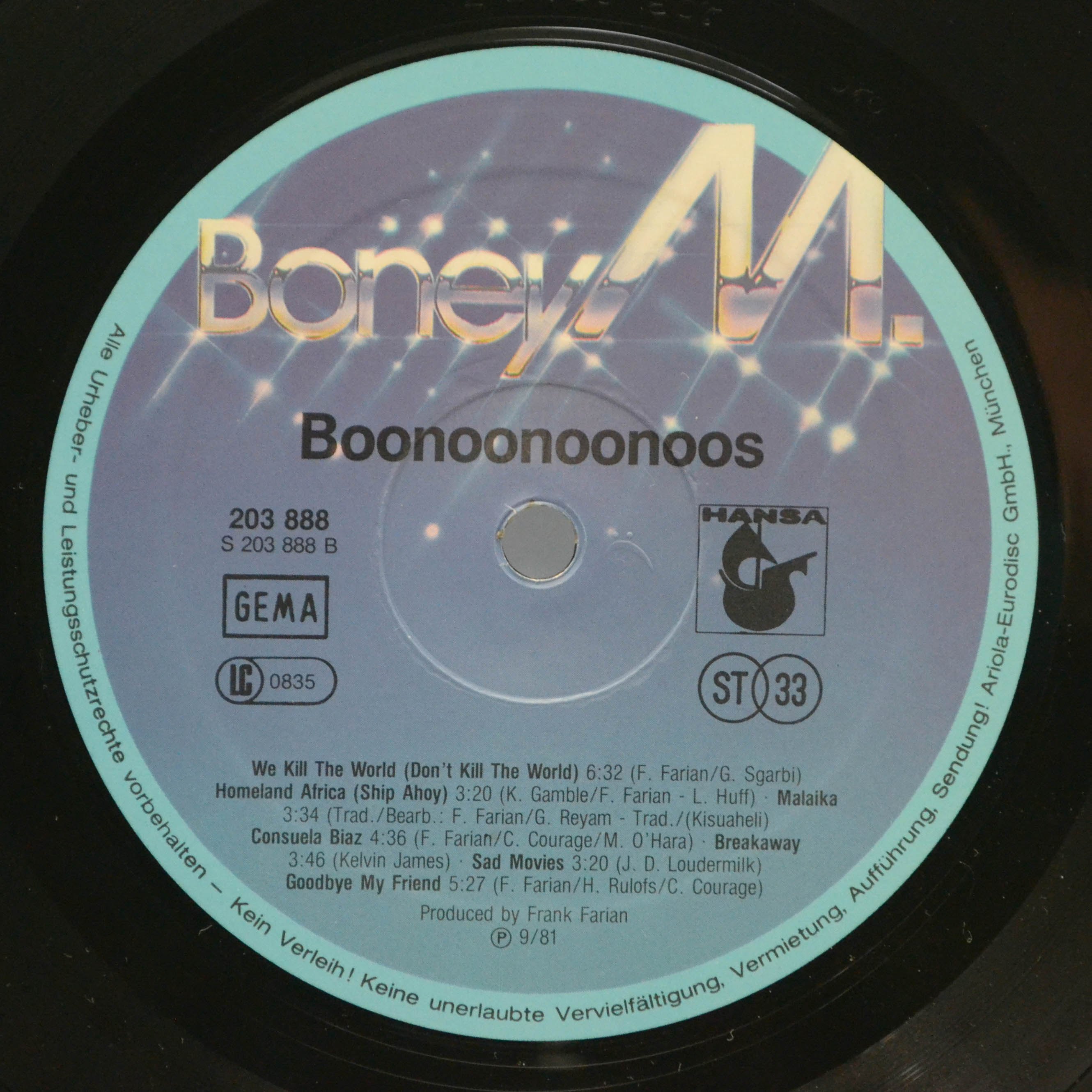Boney M. — Boonoonoonoos, 1981
