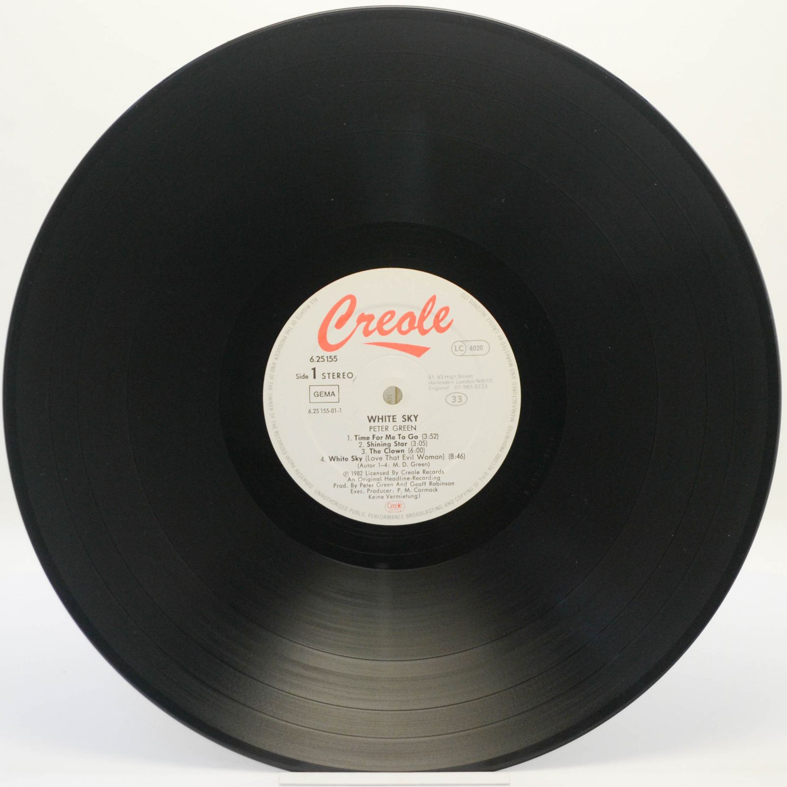 Peter Green — White Sky, 1982