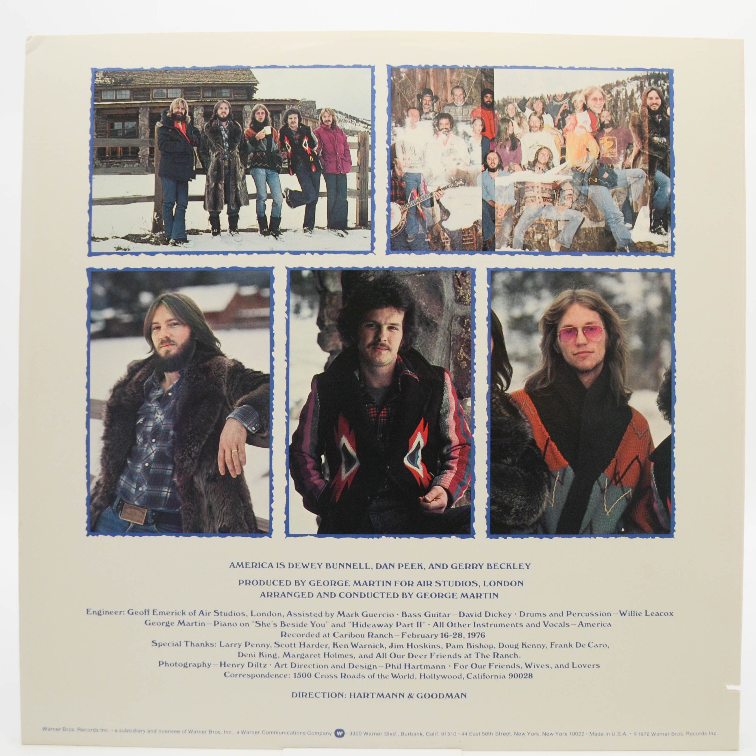 Виниловая пластинка America — Hideaway (1-st, USA), 1976
