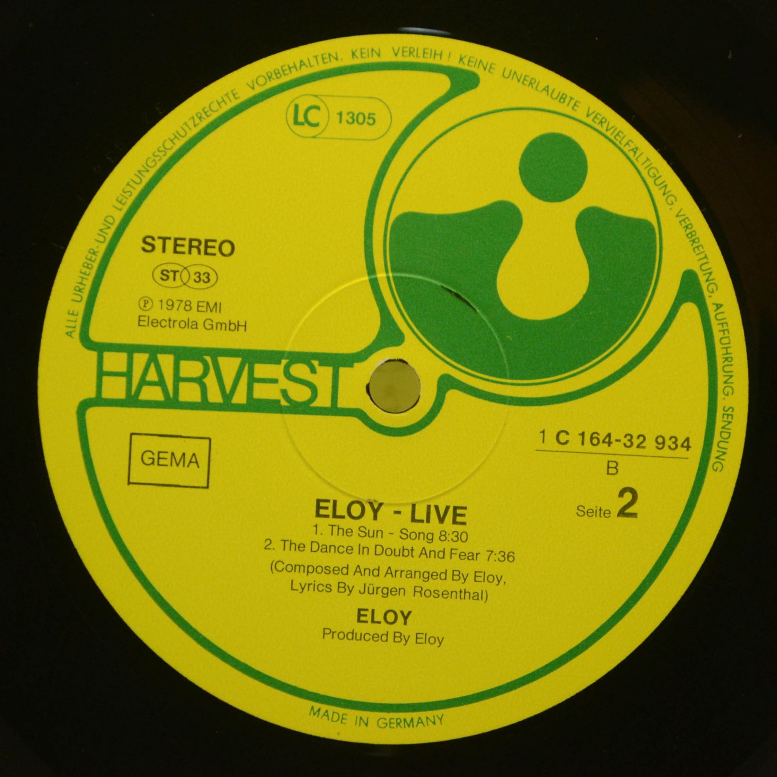 Eloy — Live (2LP), 1978