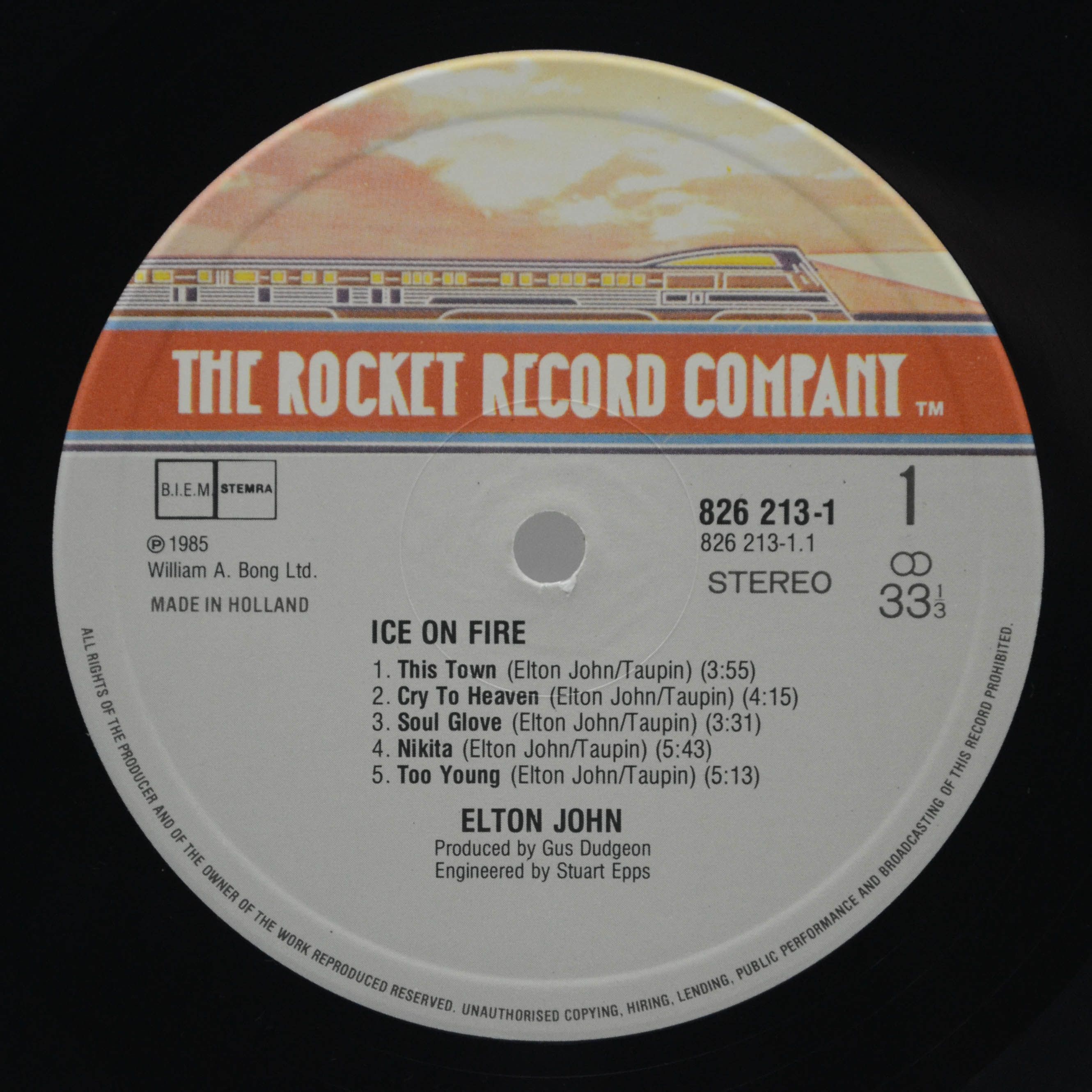 Elton John — Ice On Fire, 1985