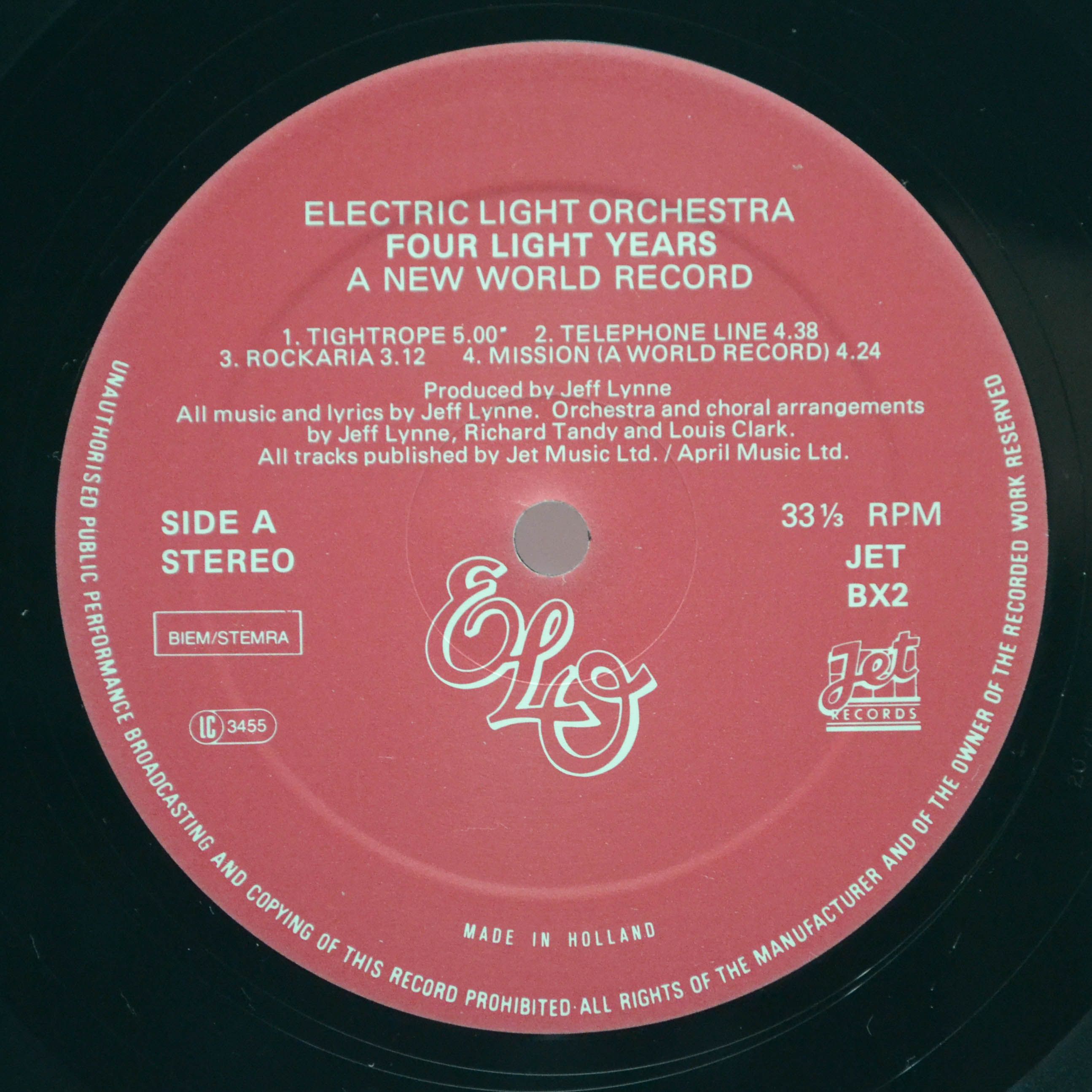 ELO — Four Light Years (4LP, Box-set, booklet), 1980