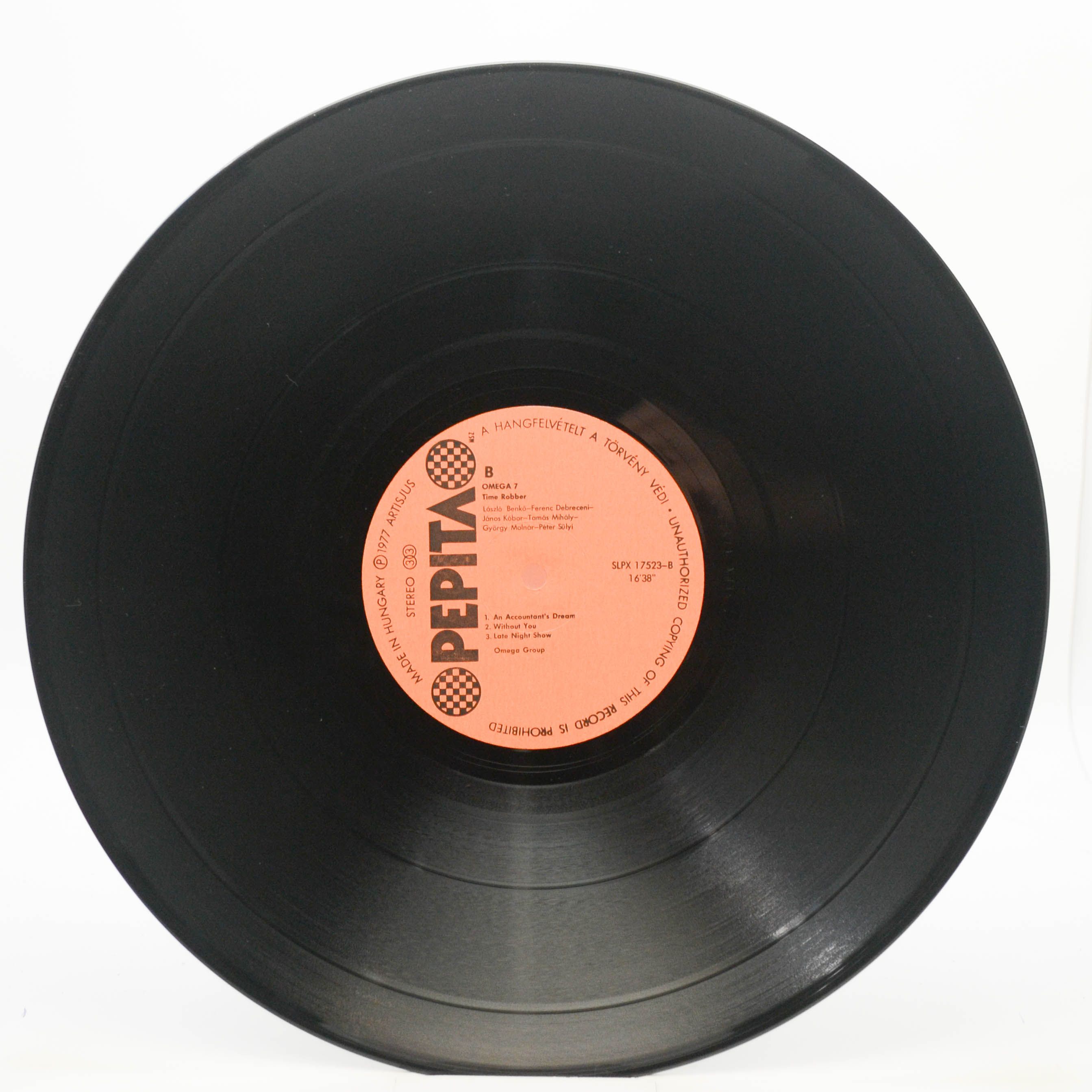 Виниловая пластинка Omega — Omega 7: Időrabló (1-st, Hungary), 1977