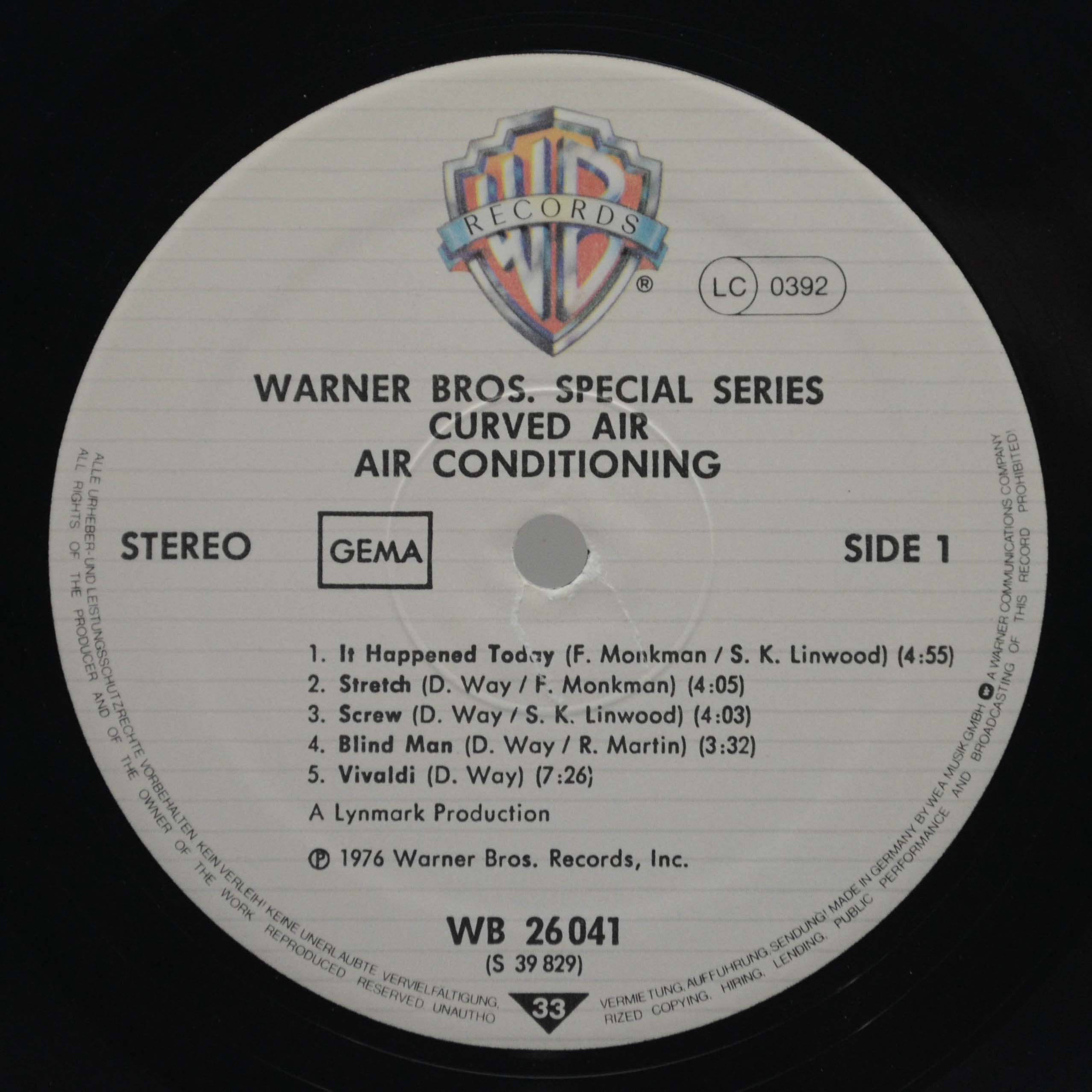 Curved Air — Airconditioning, 1970