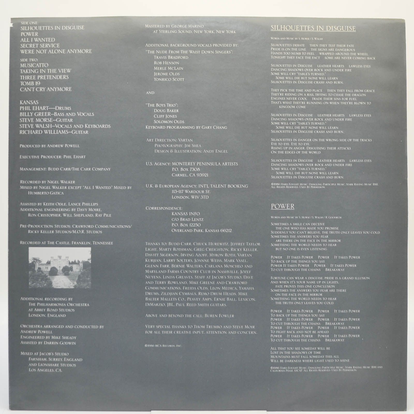 Kansas — Power, 1986