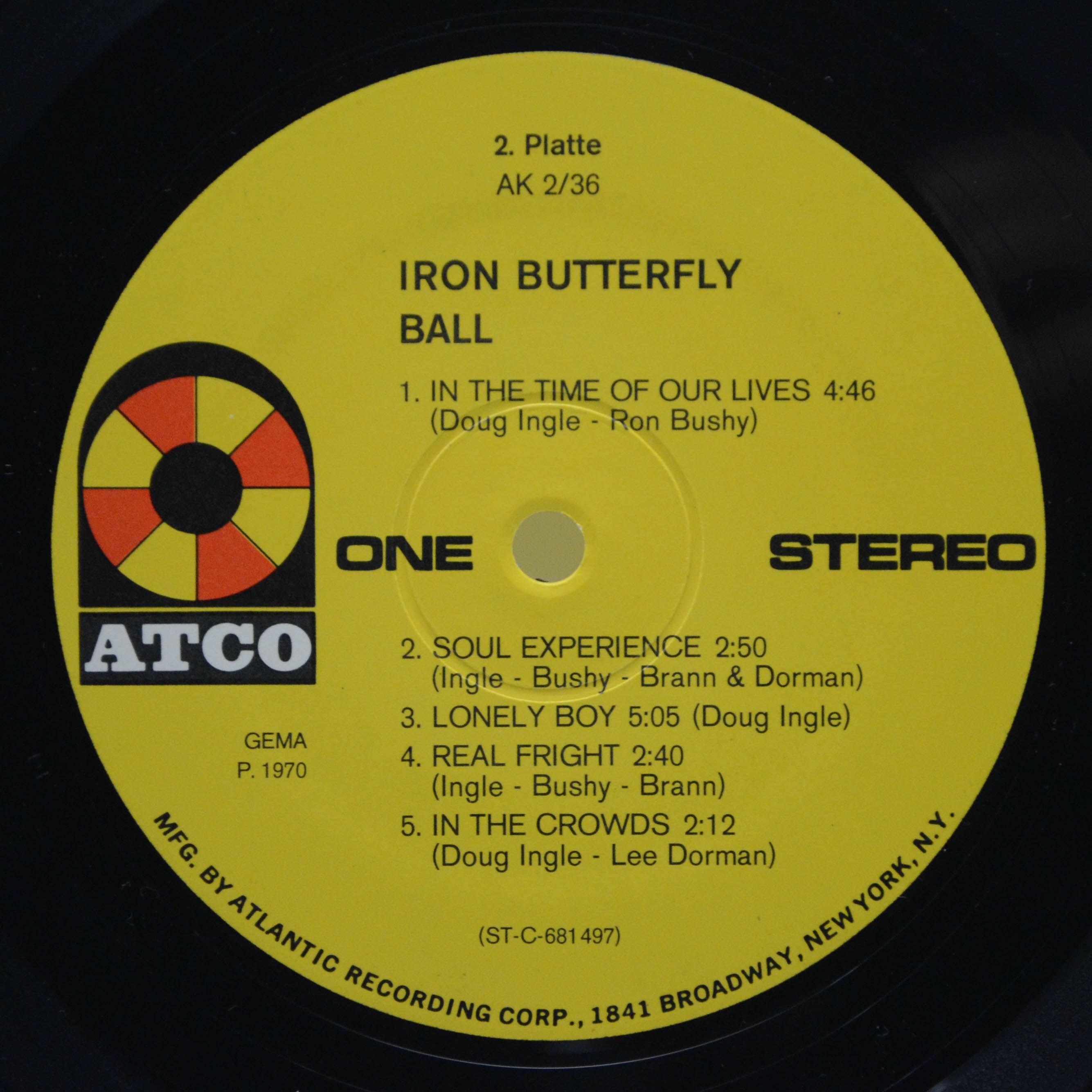 Iron Butterfly — Iron Butterfly (2LP), 1970