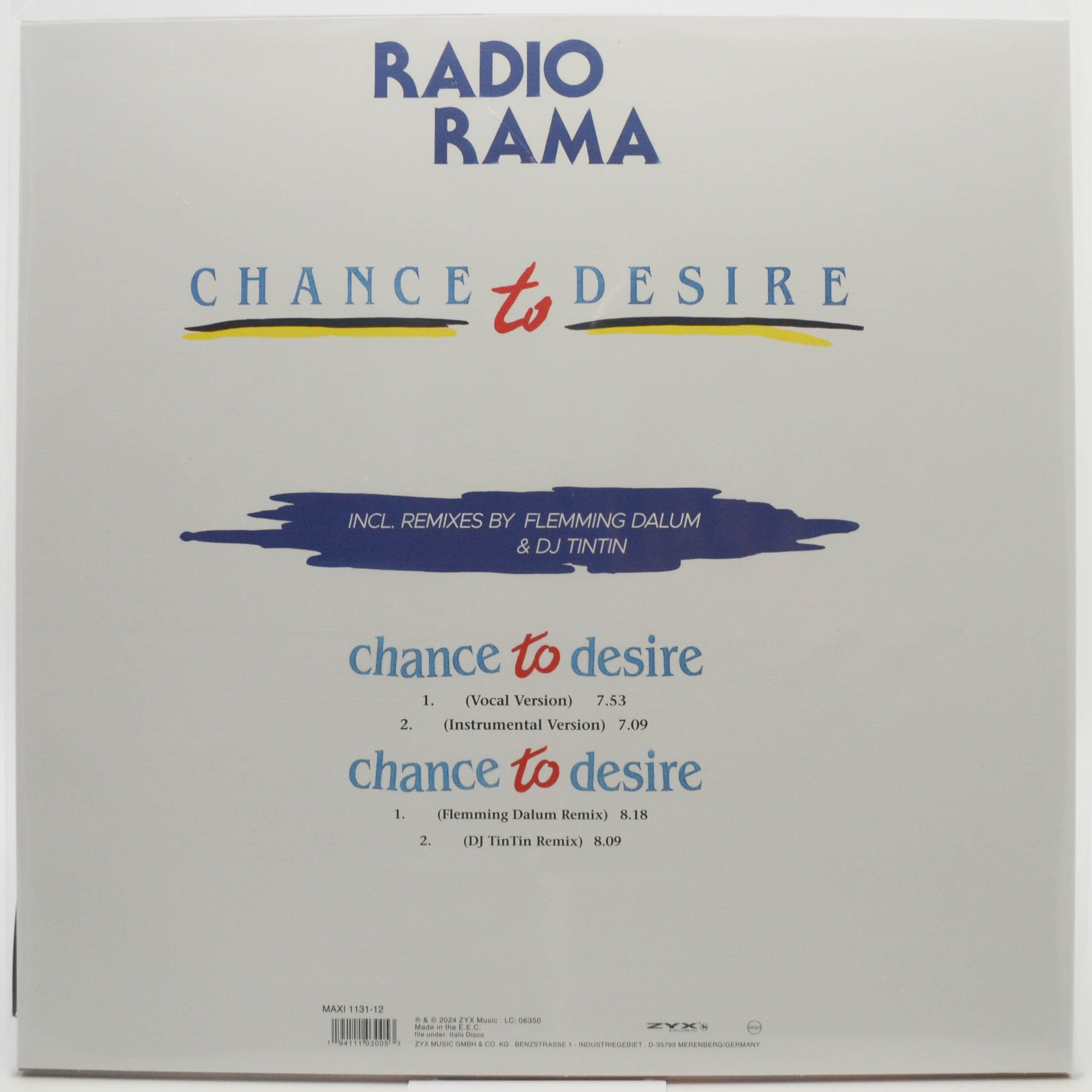 Виниловая пластинка Radiorama — Chance To Desire, 1985