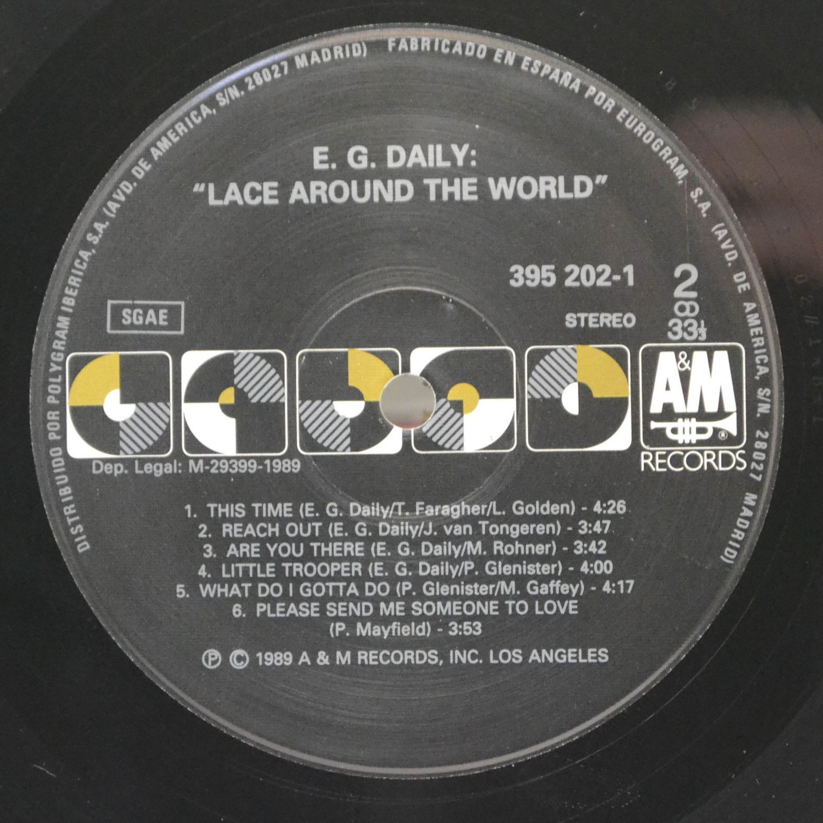 Виниловая пластинка E.G. Daily — Lace Around The Wound, 1989