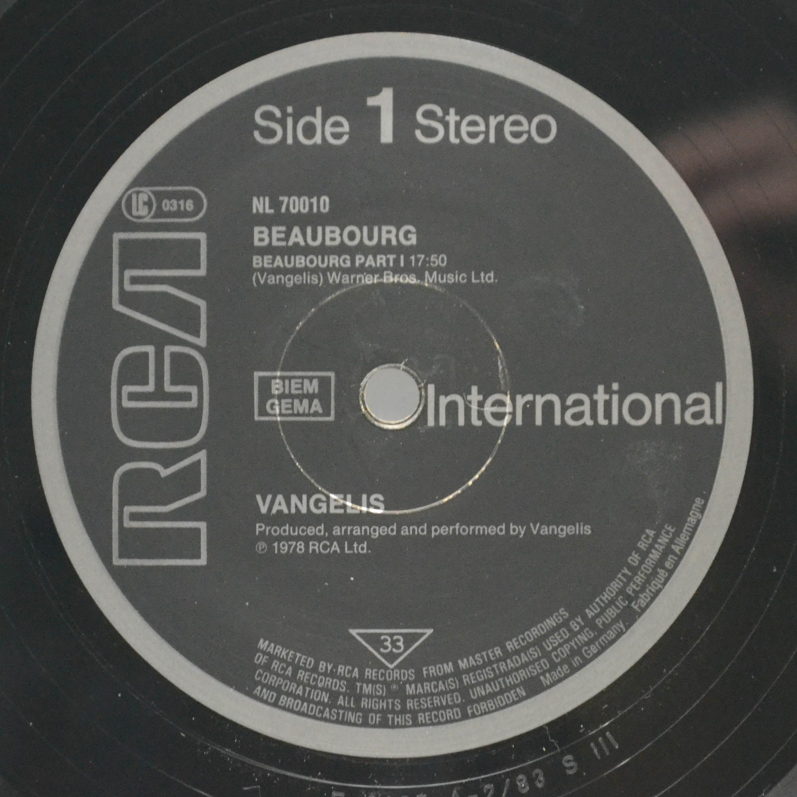 Vangelis — Beaubourg, 1978