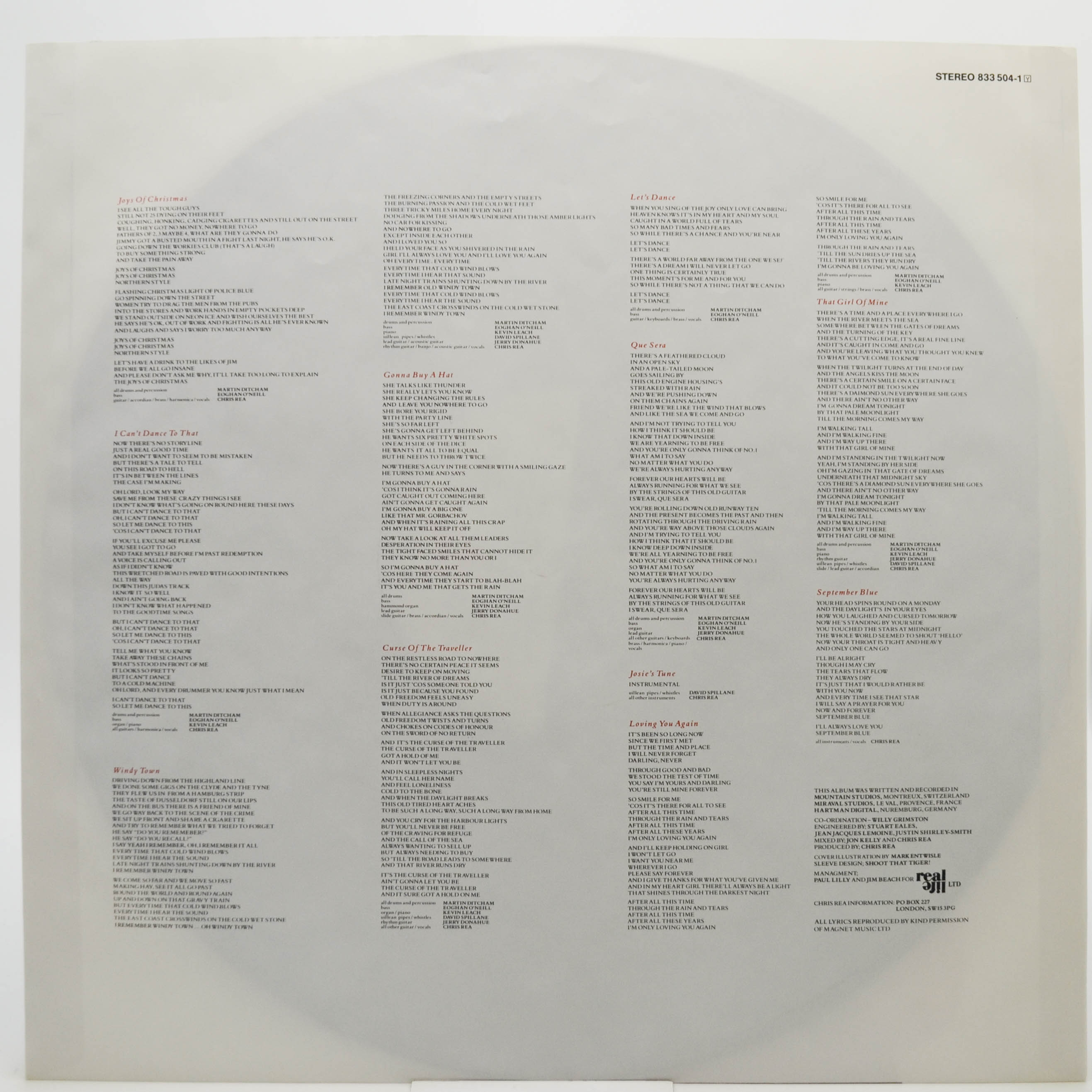 Chris Rea — Dancing With Strangers, 1987