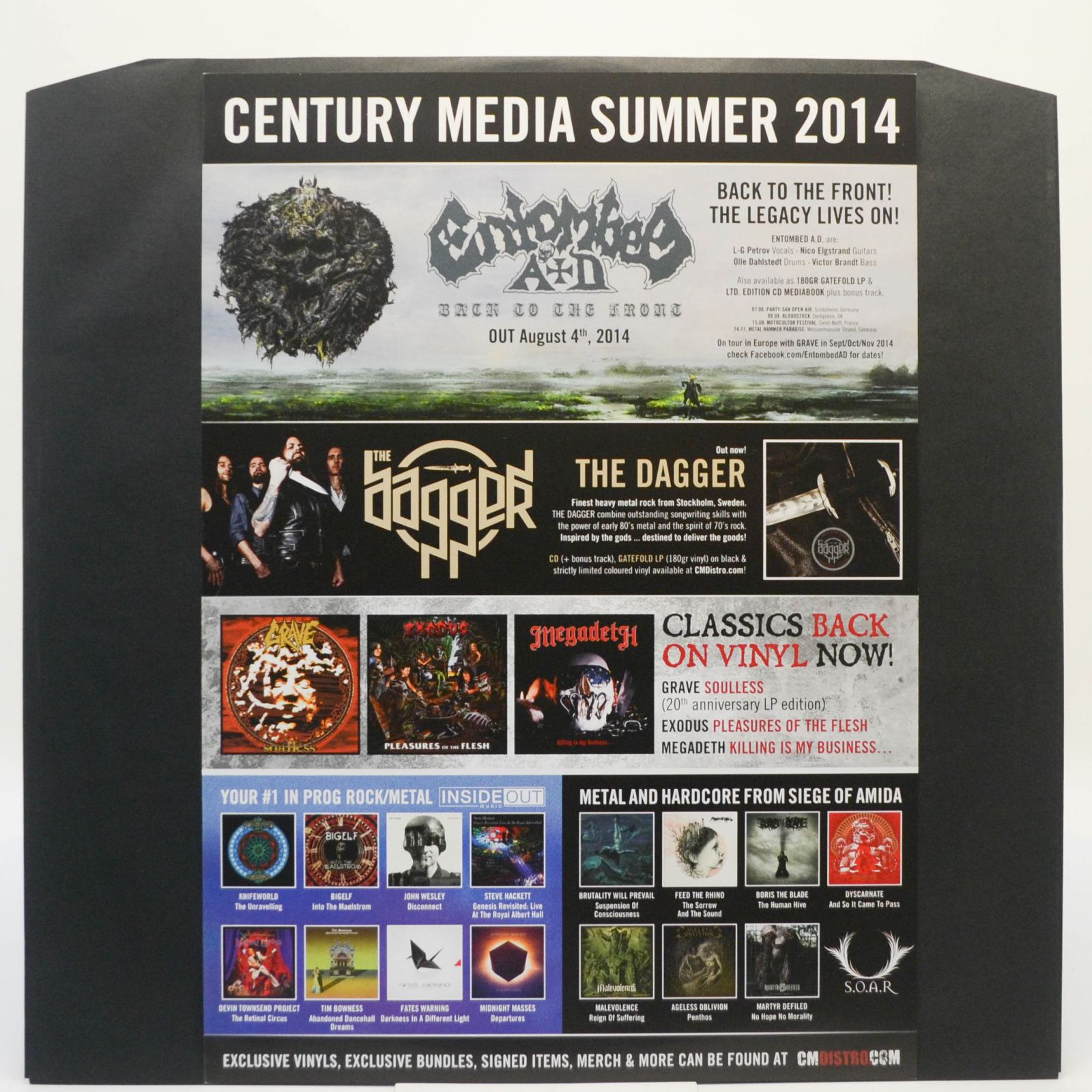 Виниловая пластинка Entombed A.D. — Back To The Front, 2014