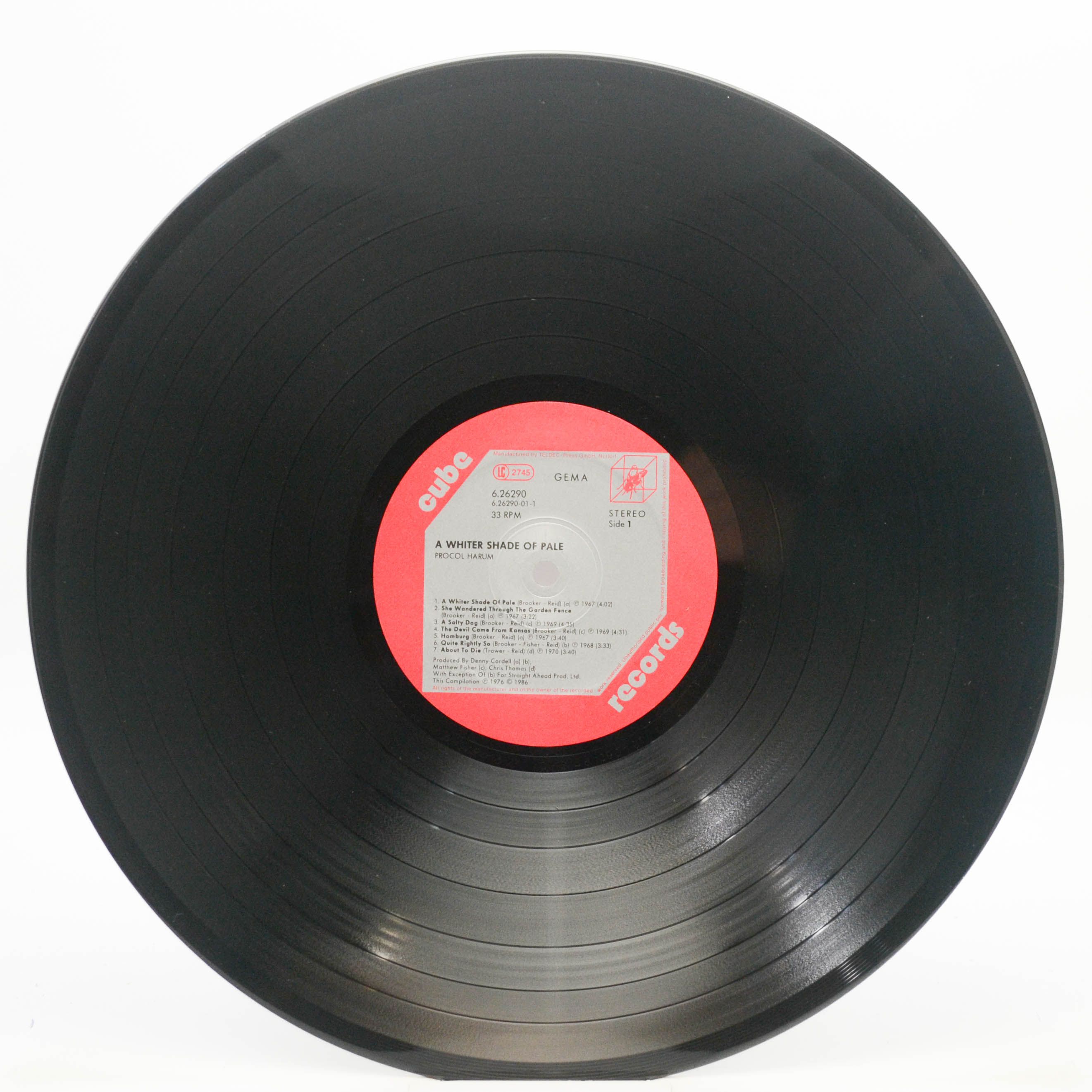 Procol Harum — A Whiter Shade Of Pale, 1986