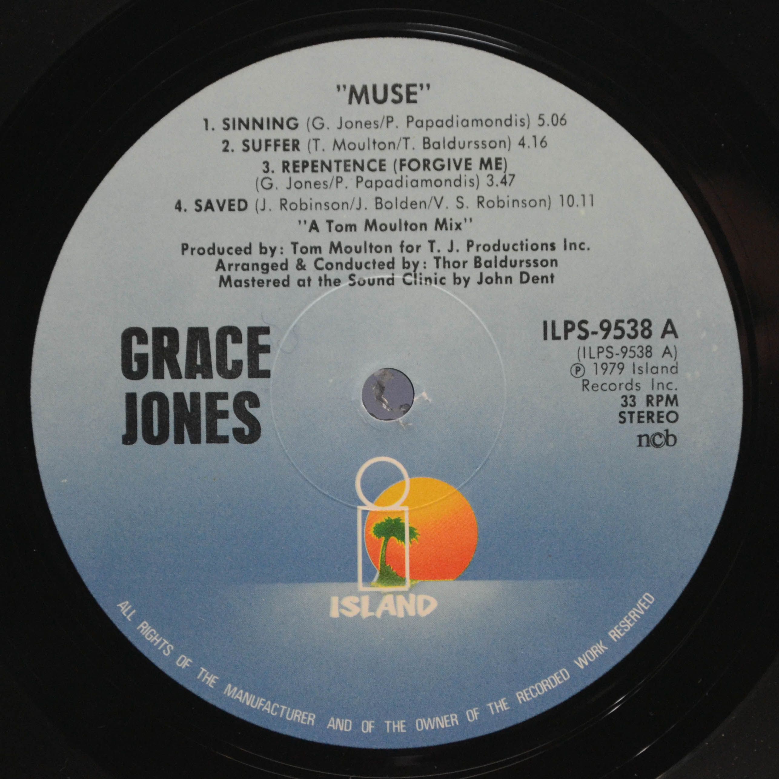 Виниловая пластинка Grace Jones — Muse, 1979